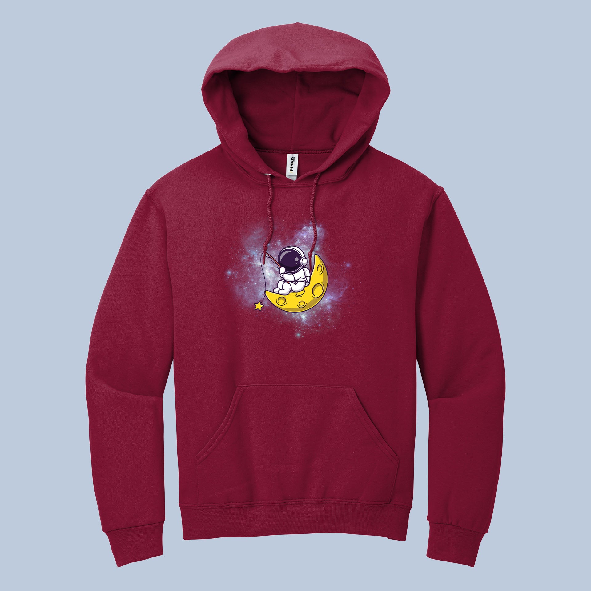 Astronaut on Moon Hoodie – Space Cartoon Galaxy Pullover 4
