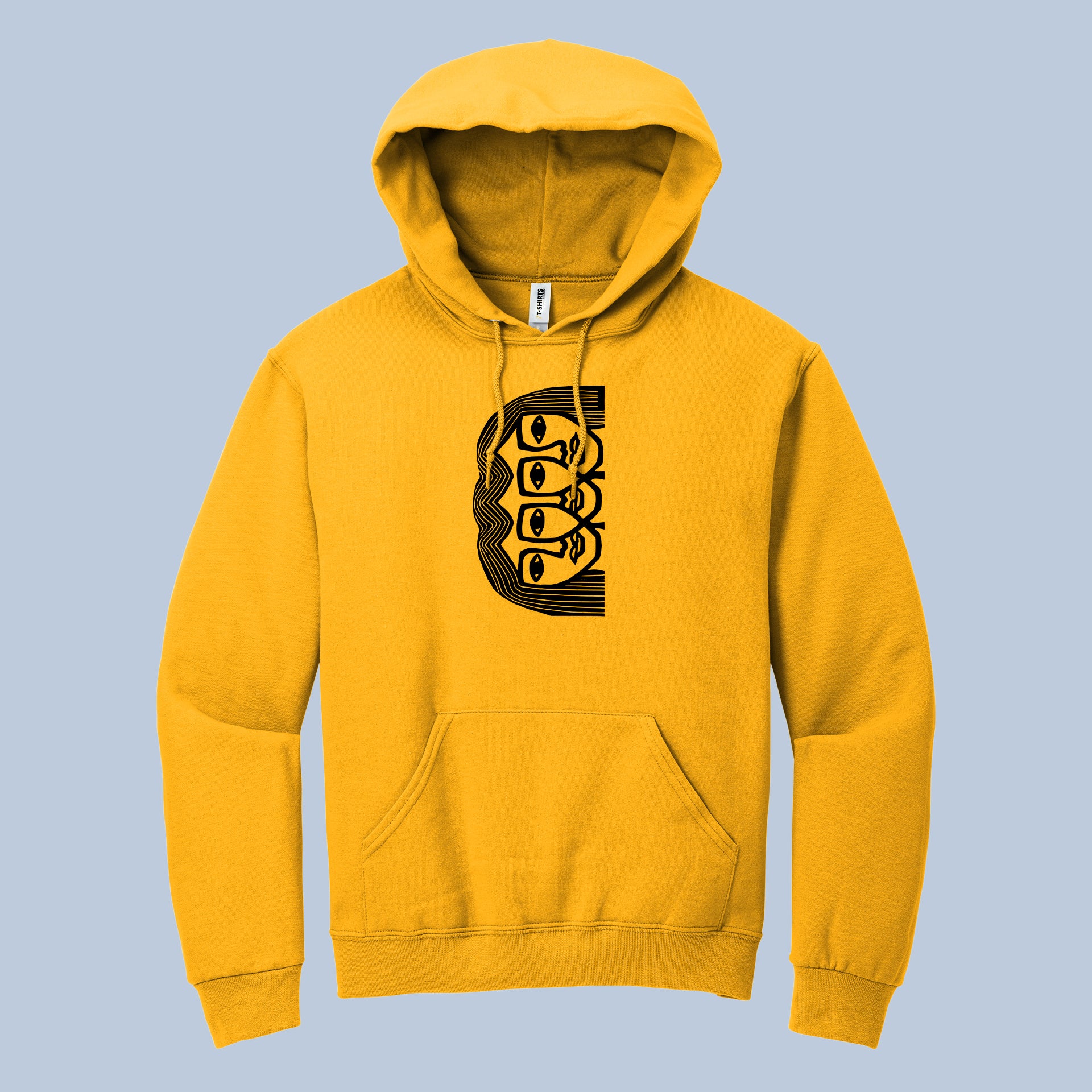 Abstract Face Line Art Hoodie – Modern Minimalist Sweatshirt 4