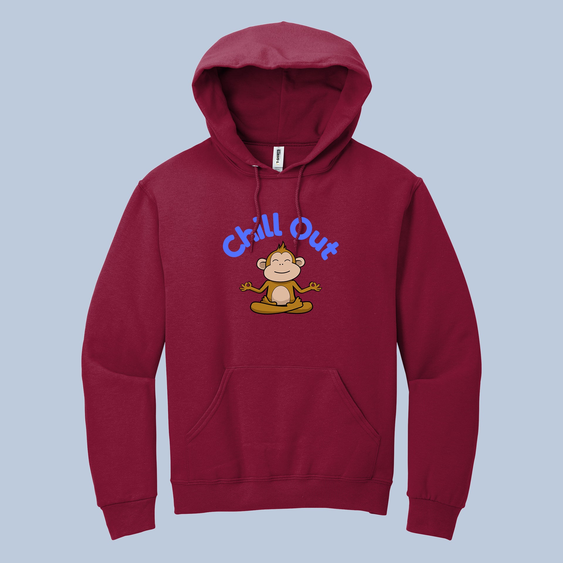 Chill Out Meditating Monkey Hoodie 4