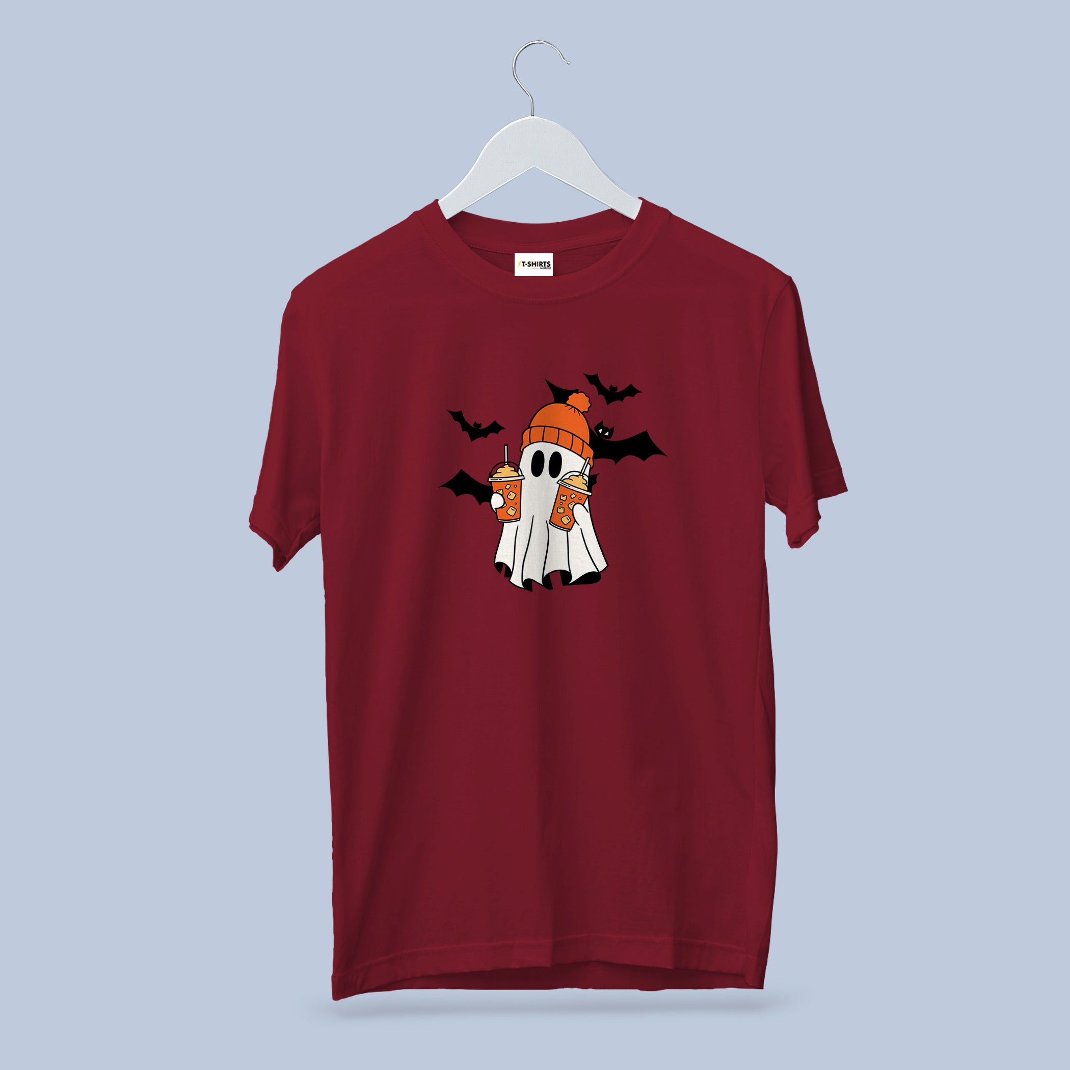 Double Coffee Ghost Halloween T-Shirt – Cute Spooky Fall Tee 4