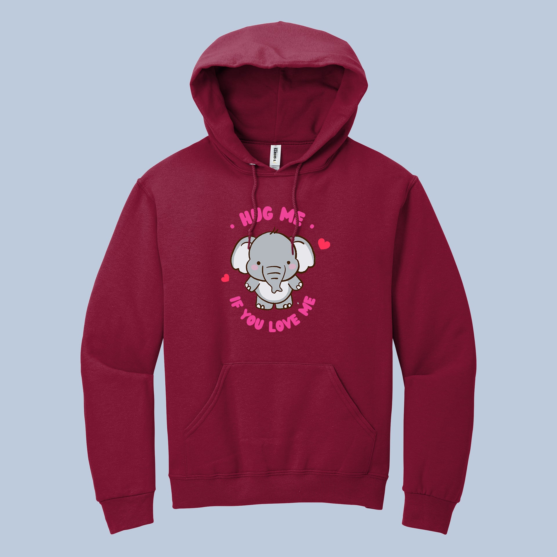 Hug Me If You Love Me Cute Elephant Hoodie 4