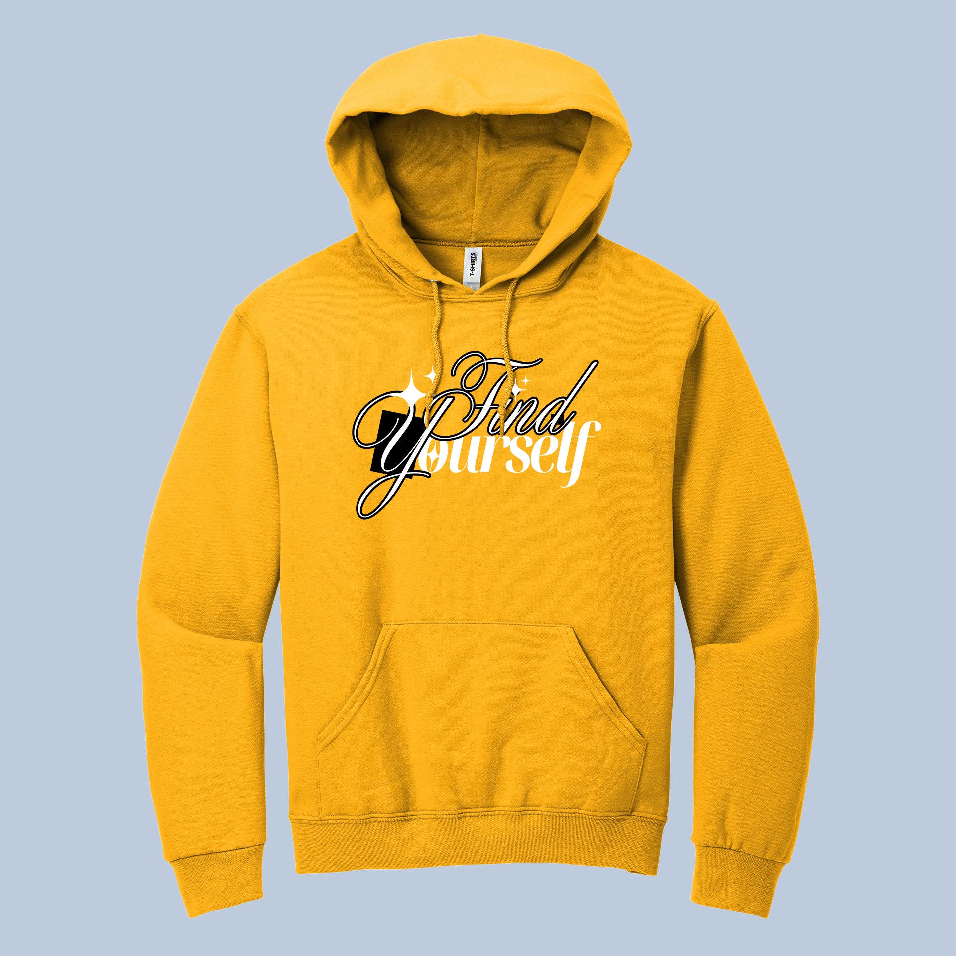 Find Yourself Inspirational Script Hoodie 4