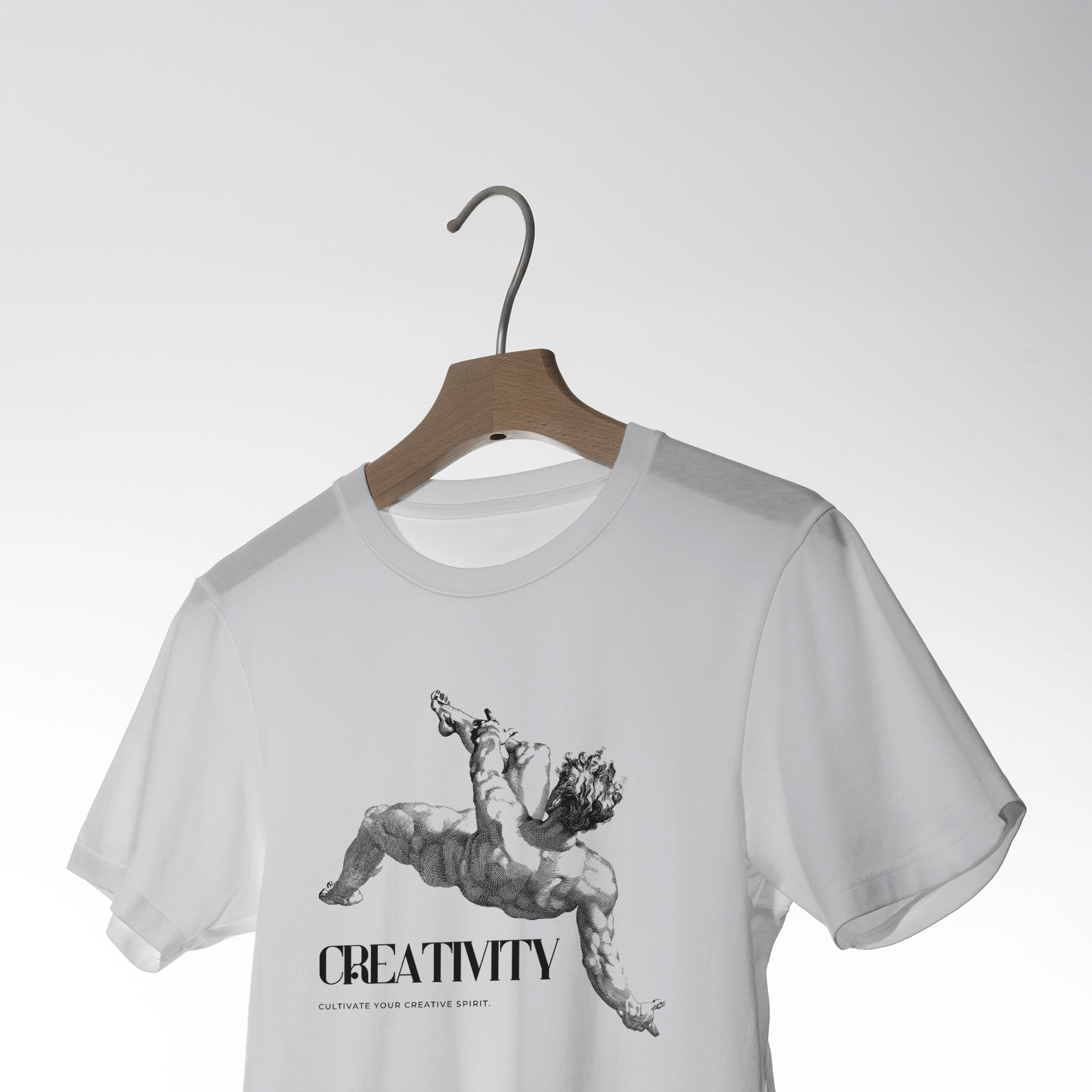 Creativity Angel Renaissance Graphic T-Shirt | Artistic Inspiration Tee 3