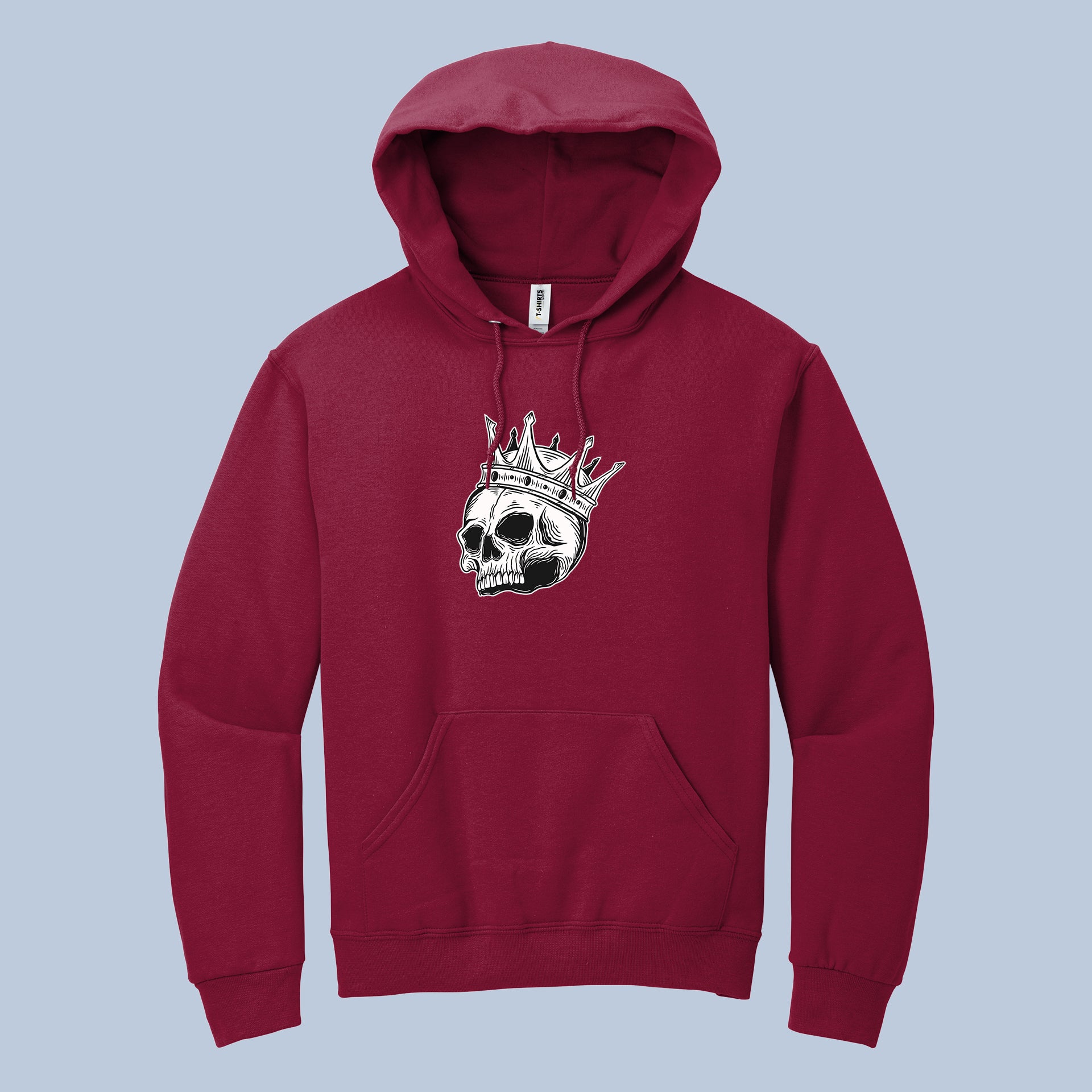 Crowned Skull Hoodie – Gothic Streetwear Skull King Pullover 4