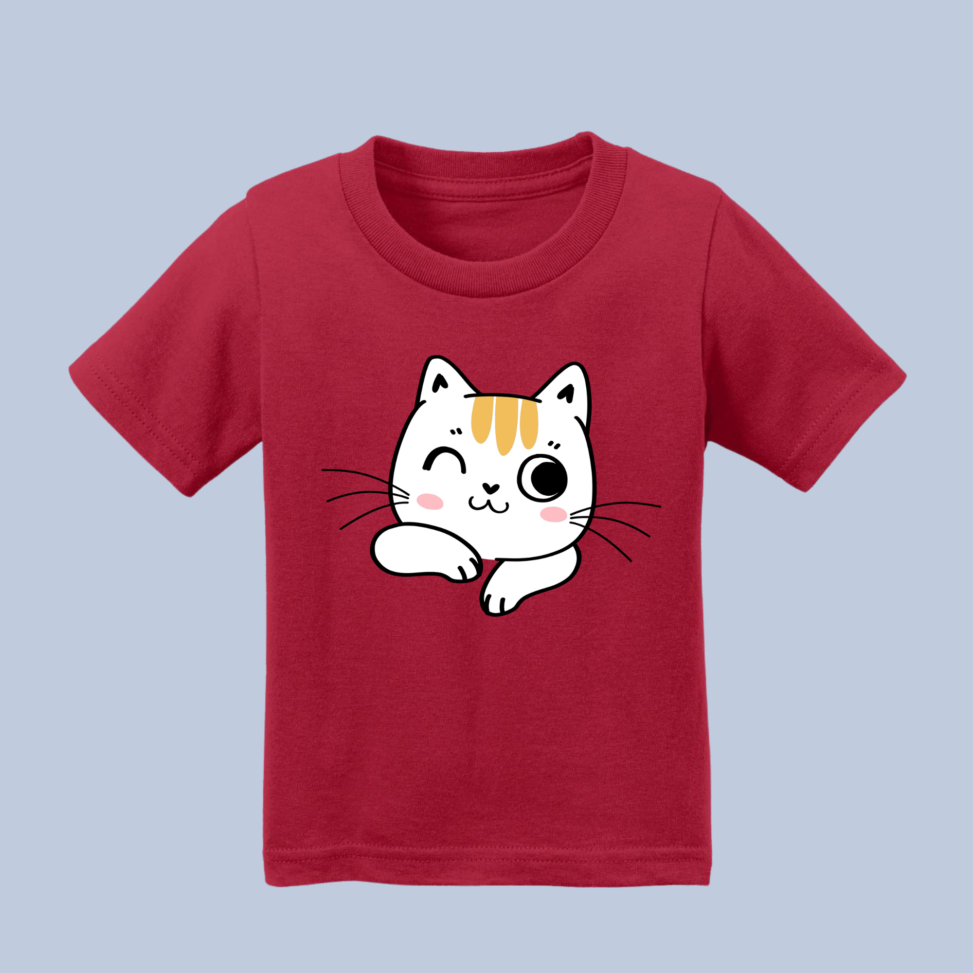 Winking Cute Cat Baby & Toddler T-Shirt 7