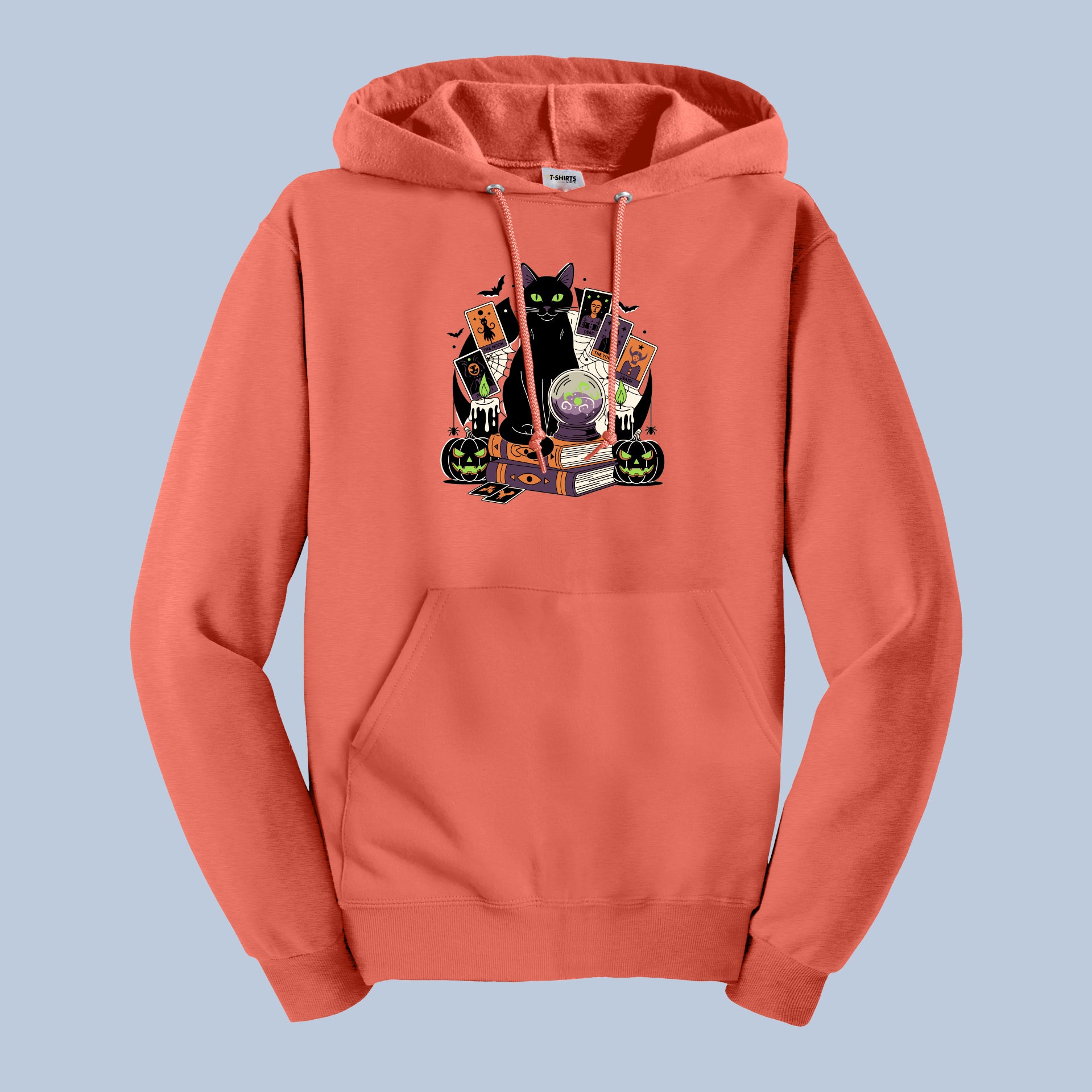 Mystic Black Cat Halloween Hoodie – Witchy Pumpkin Sweatshirt for Spooky Season 4