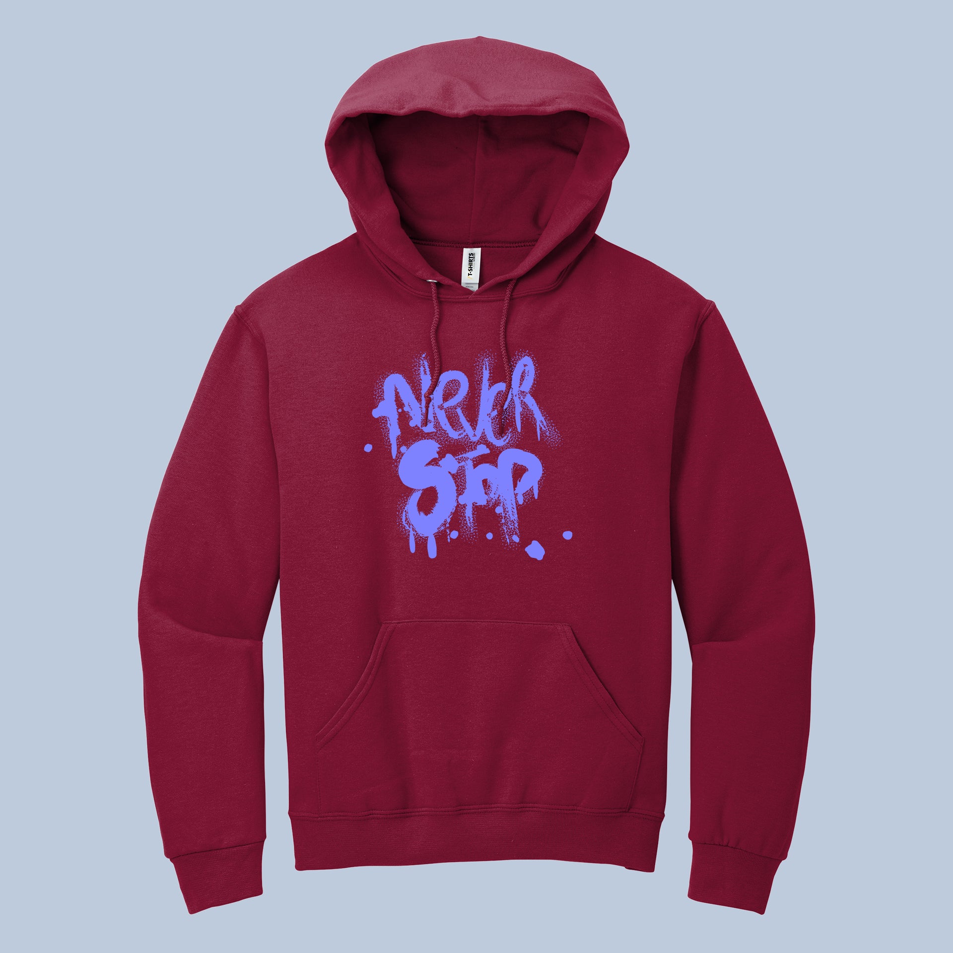 Never Stop Graffiti-Style Statement Hoodie 4