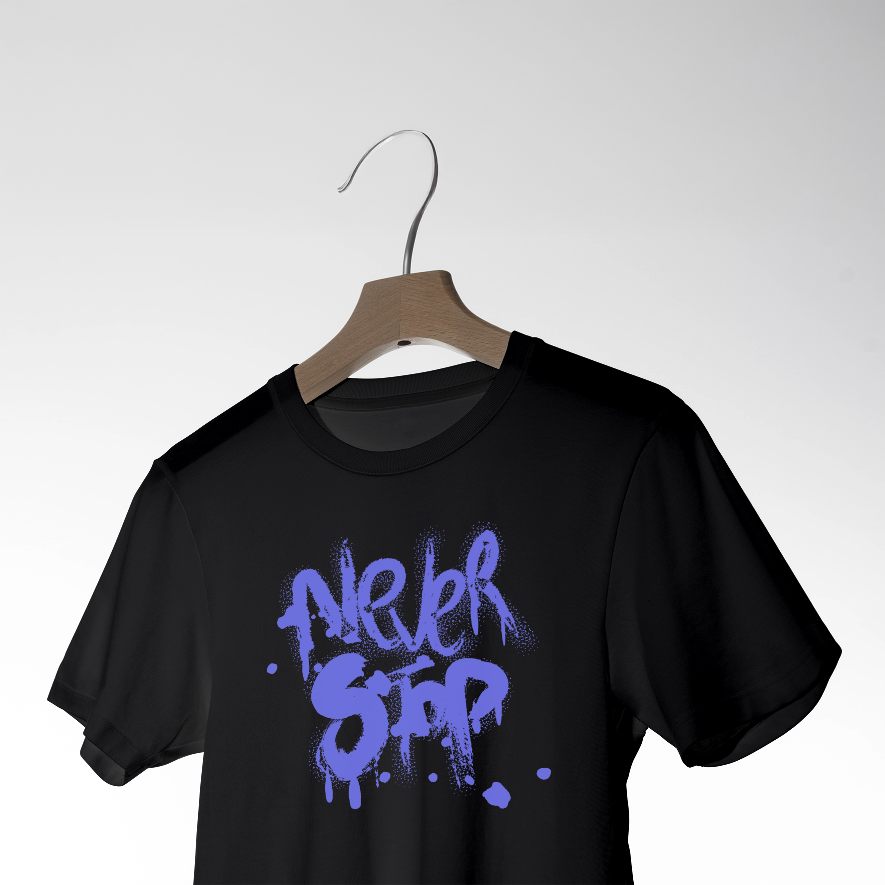 Never Stop Graffiti Graphic T-Shirt – Urban Streetwear Tee 3