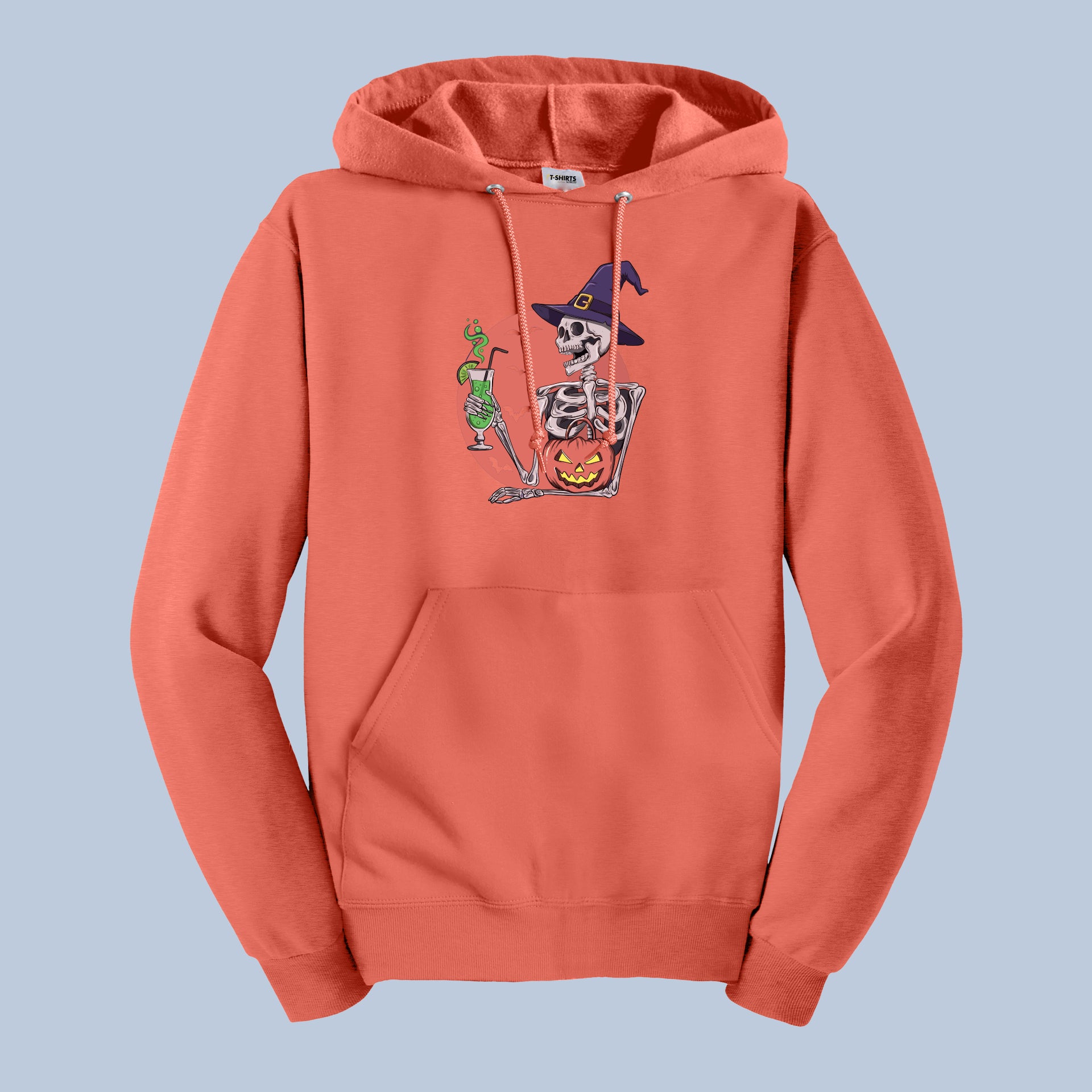 Witchy Skeleton Halloween Hoodie – Funny Skeleton With Potion and Pumpkin Sweatshirt 4