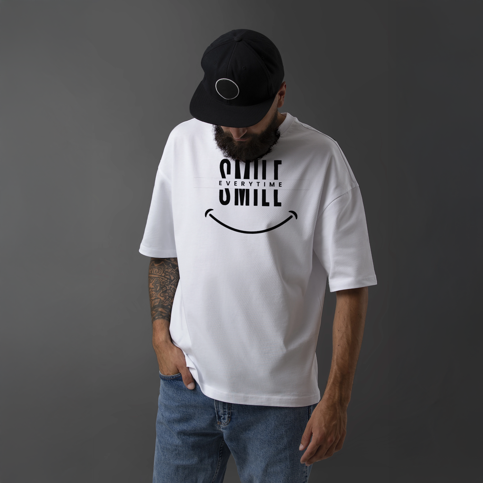 Smile Everytime T-Shirt – Positive Vibes Minimalist Tee