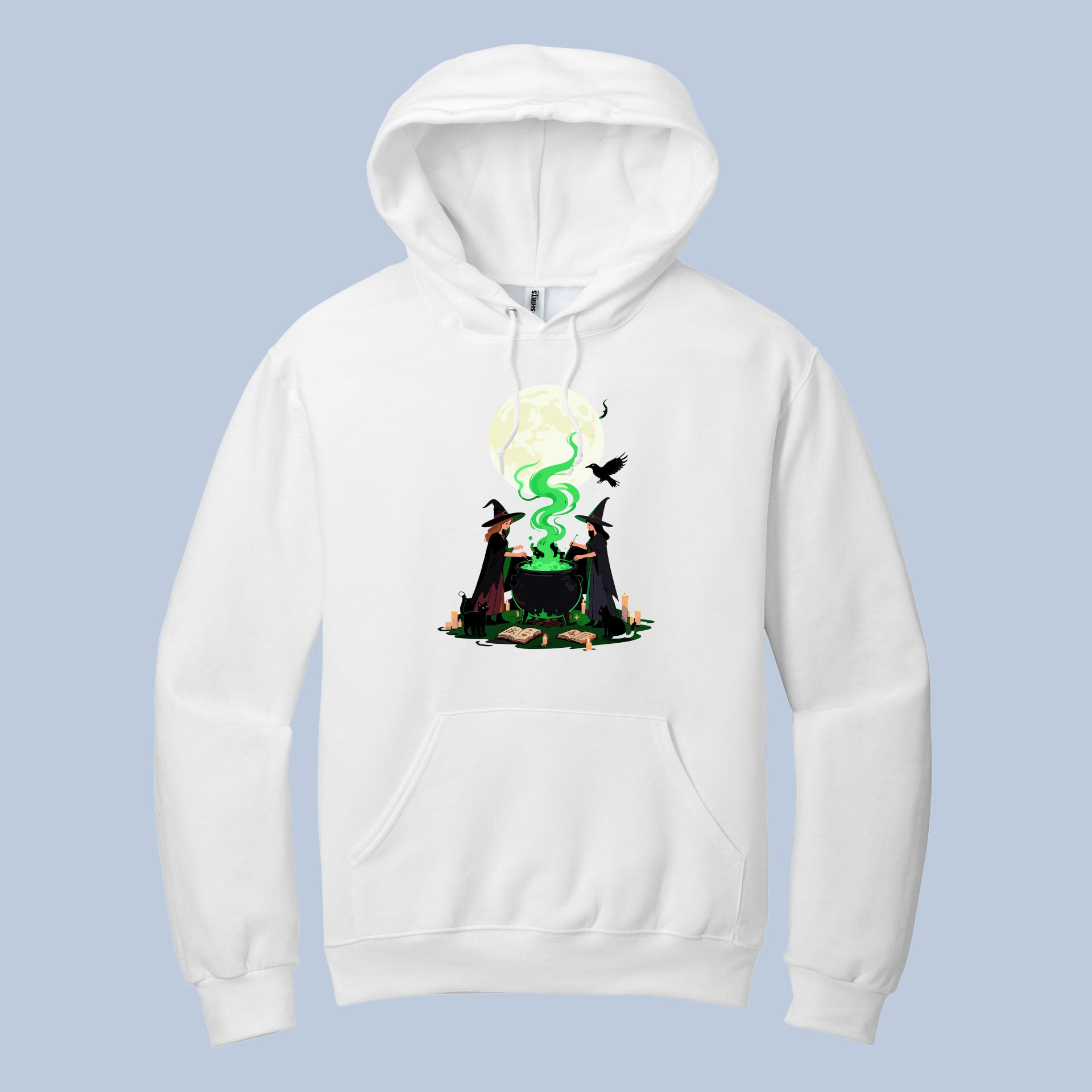 Witches Cauldron Hoodie – Spooky Halloween Full Moon & Potion Sweatshirt 4
