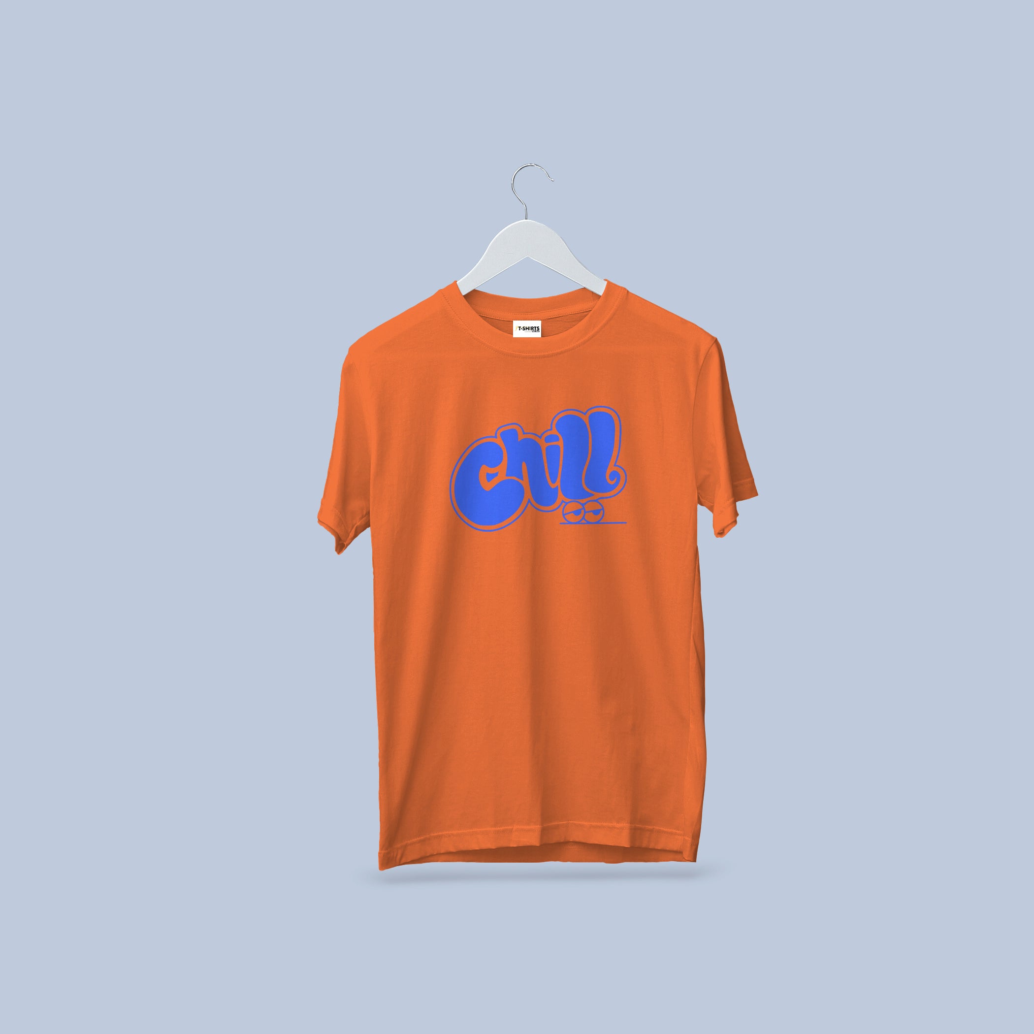 Chill Blue Bubble Font Graphic T-Shirt | Relaxed Vibes Tee 5