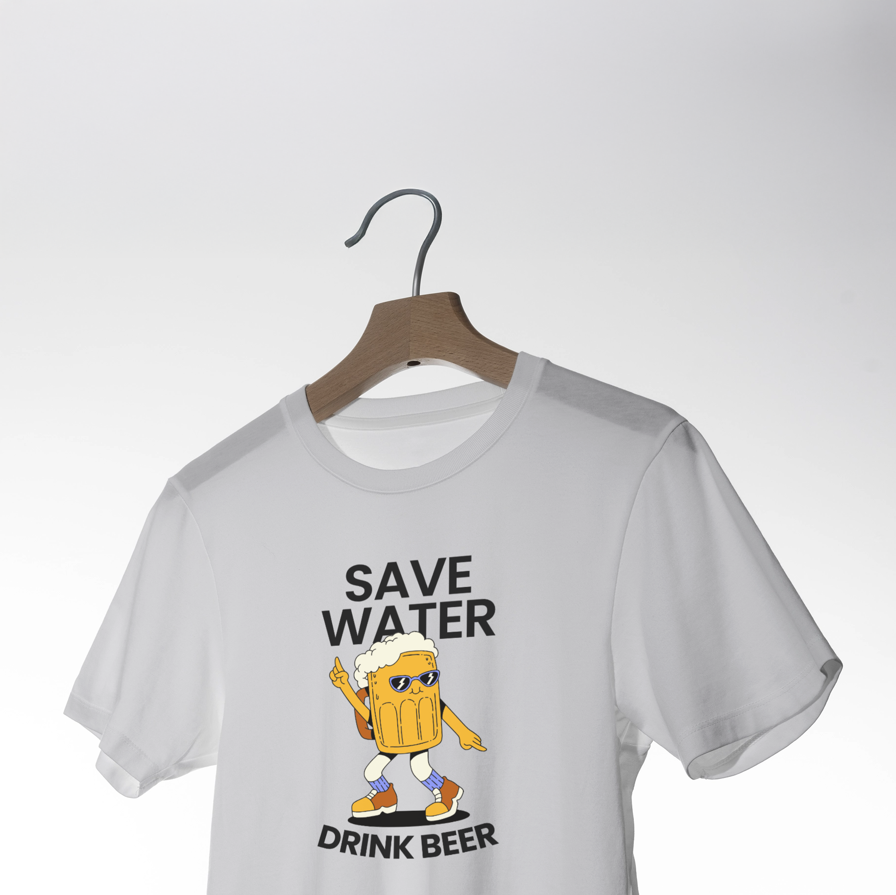 Save Water Drink Beer Funny Graphic T-Shirt – Unisex Casual Tee 3