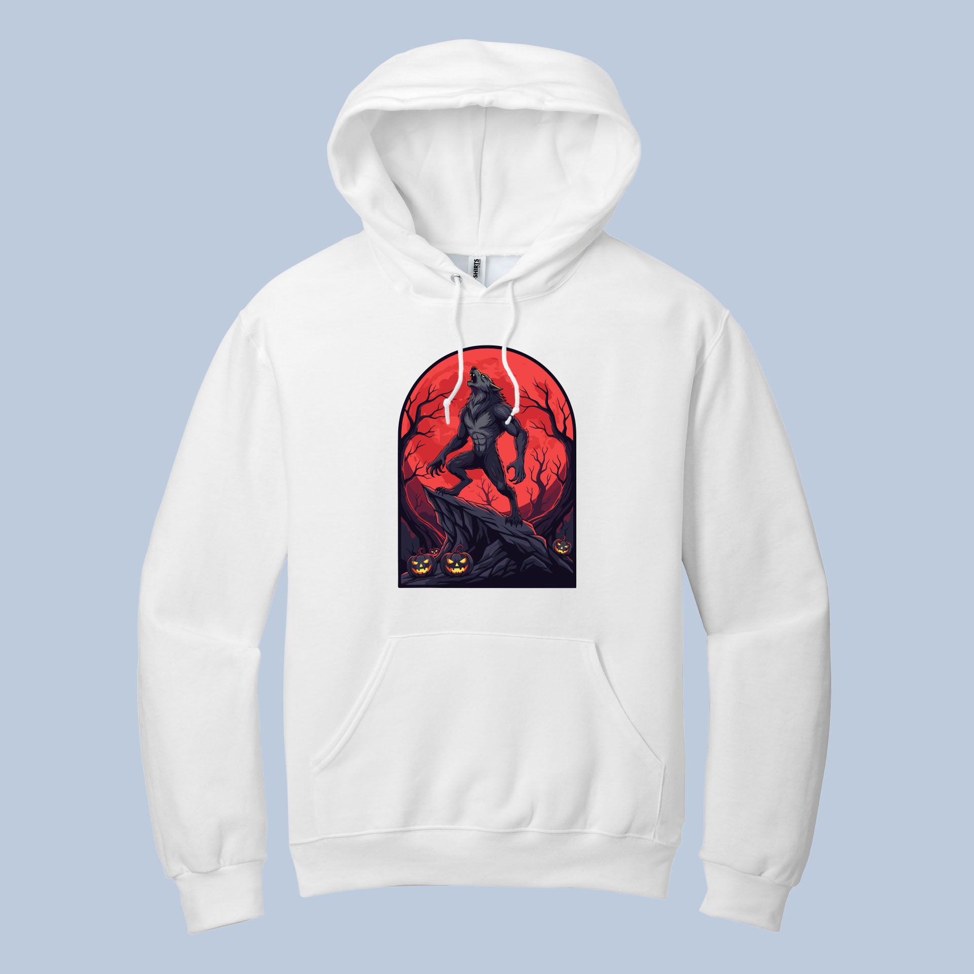 Werewolf Blood Moon Hoodie – Scary Halloween Horror Sweatshirt 4