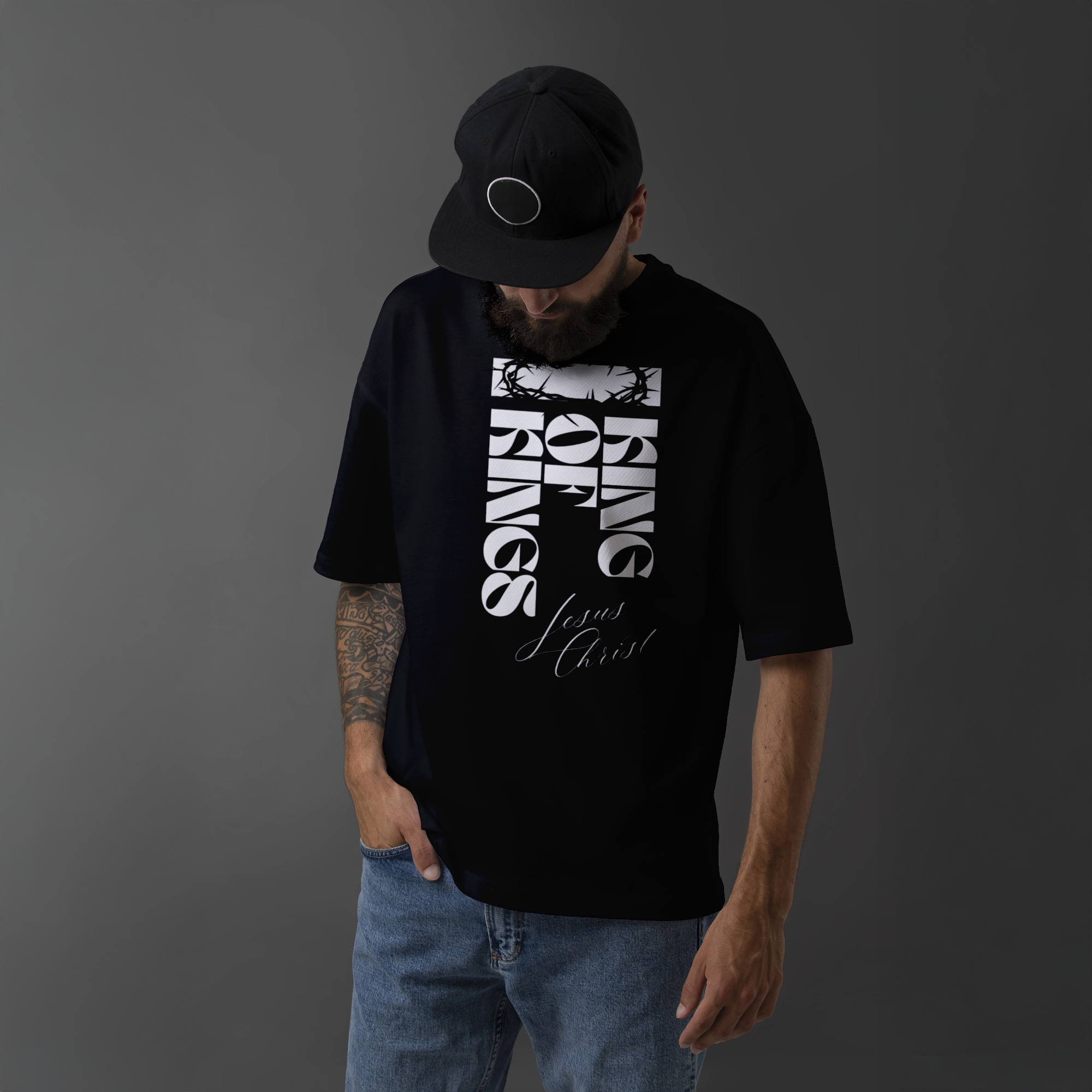 King of Kings T-Shirt – Jesus Christ Crown Design