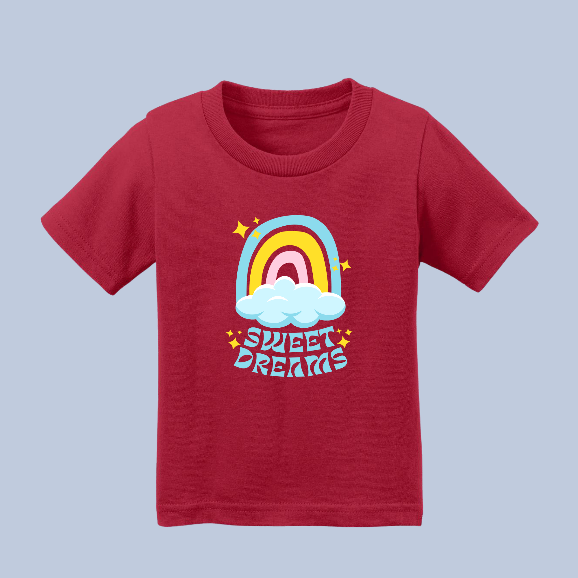 Sweet Dreams Rainbow & Clouds Baby & Toddler T-Shirt 8