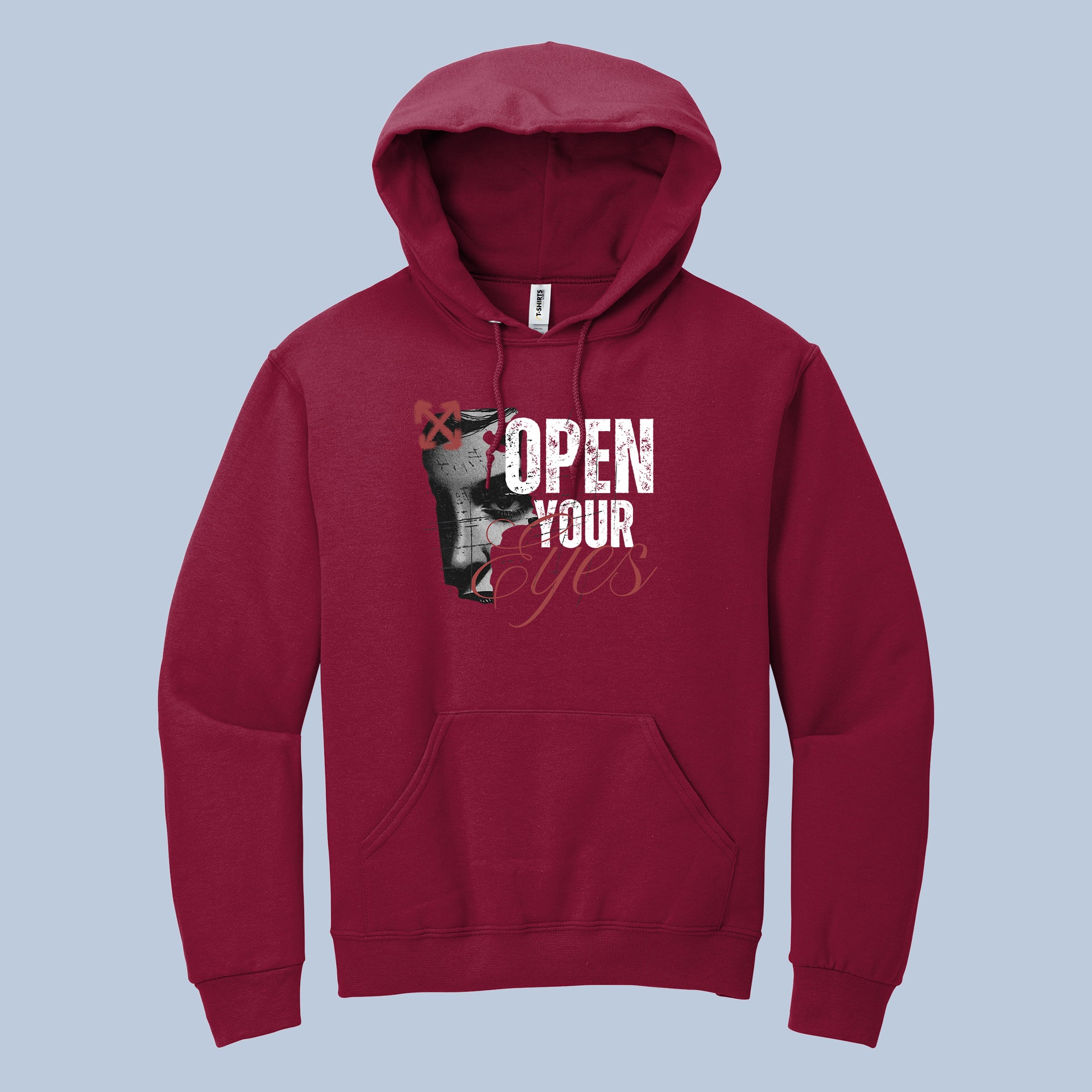 Open Your Eyes Graphic Statement Hoodie 3
