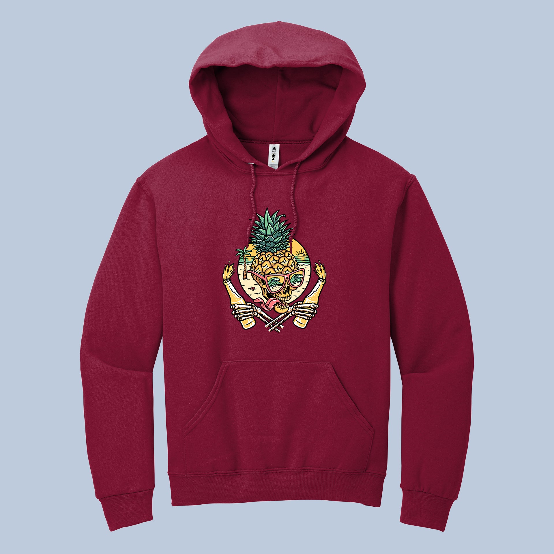 Tropical Pirate Skull" Unisex Hoodie | Pineapple & Crossbones Graphic Sweatshirt 4