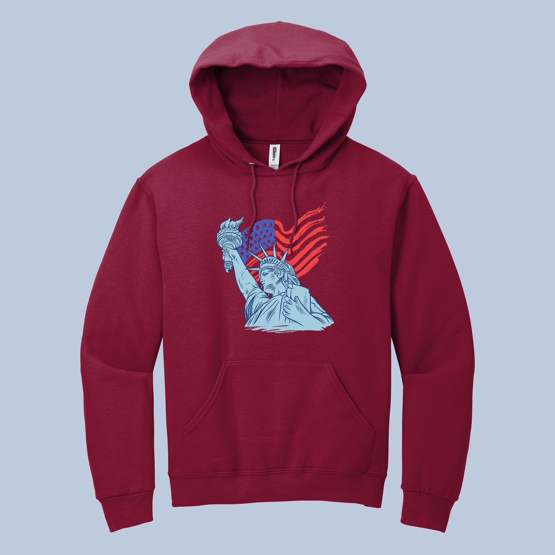 Statue of Liberty American Flag Hoodie – USA Patriotic Pullover 4