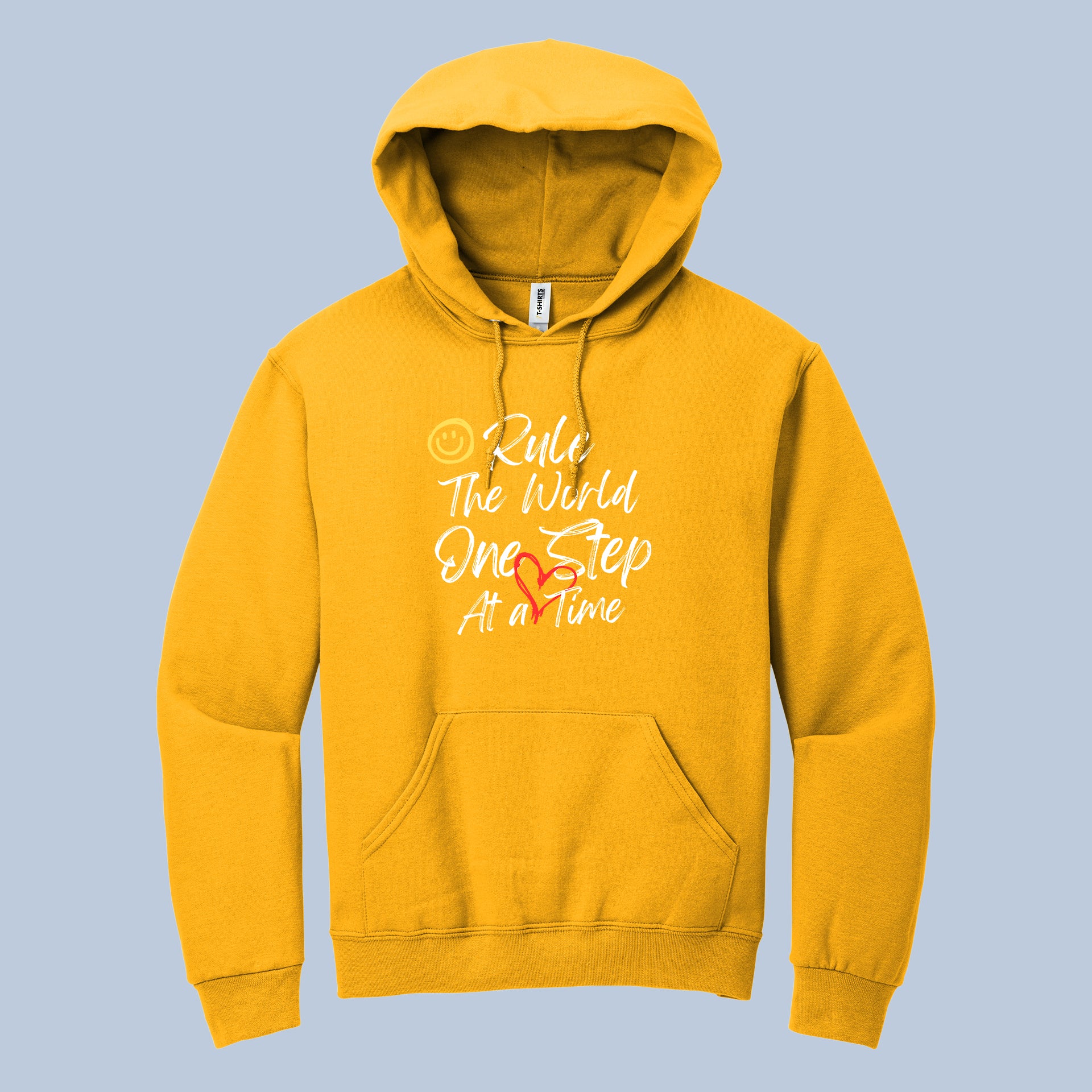 Rule The World One Step At a Time Motivational Hoodie 4