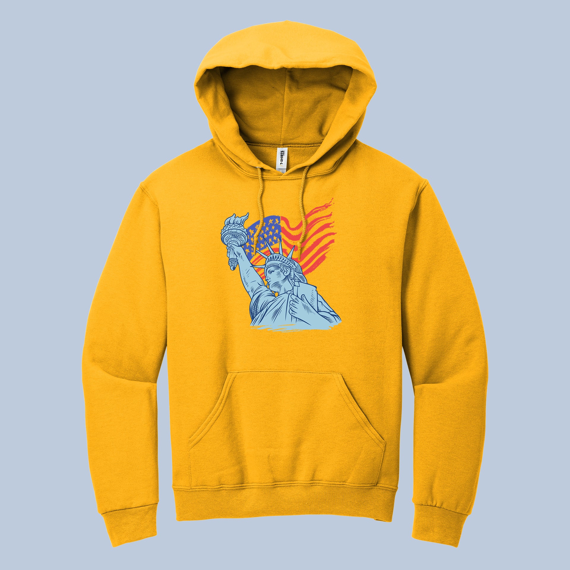 Statue of Liberty American Flag Hoodie – USA Patriotic Pullover 5