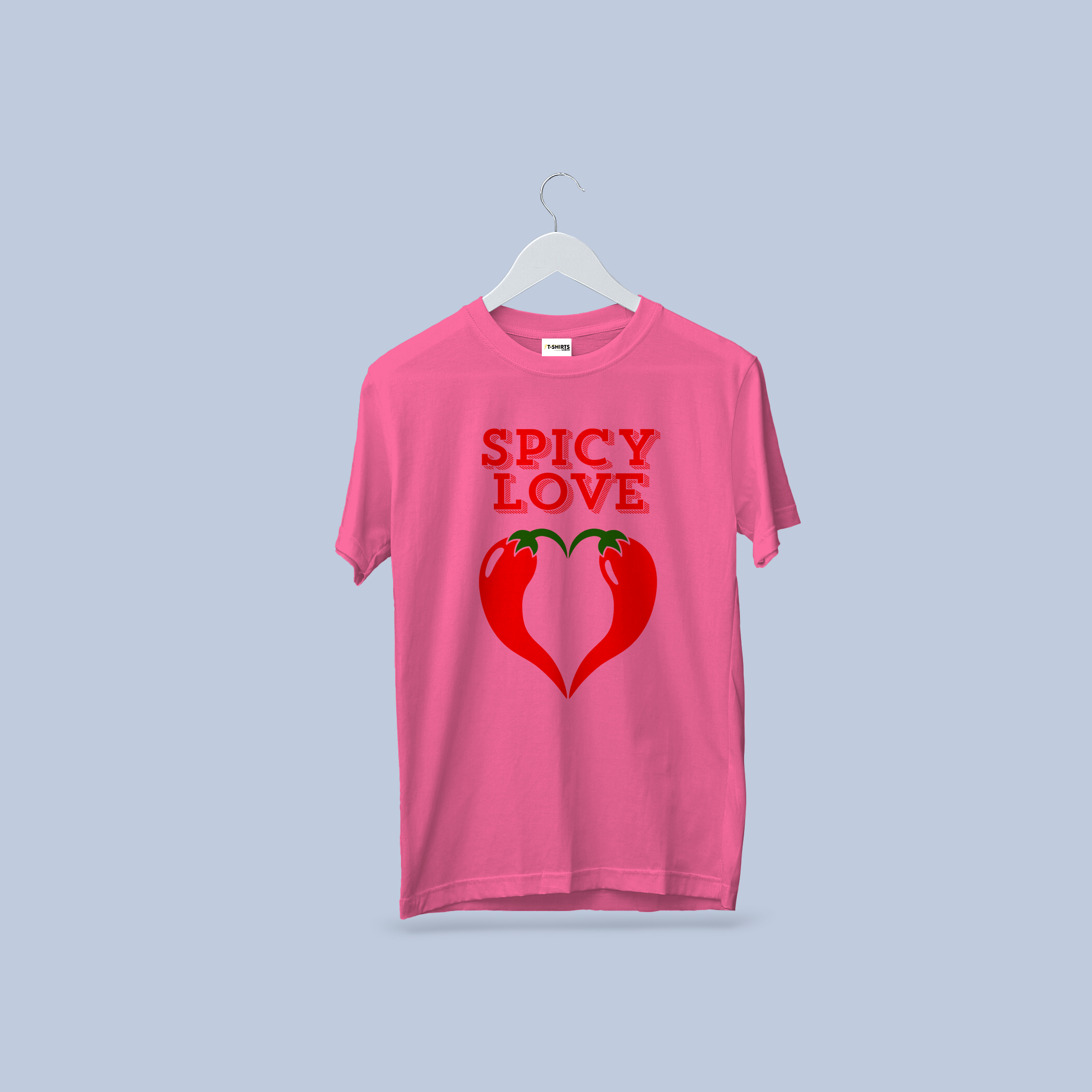 Spicy Love Chili Pepper Heart T-Shirt 3