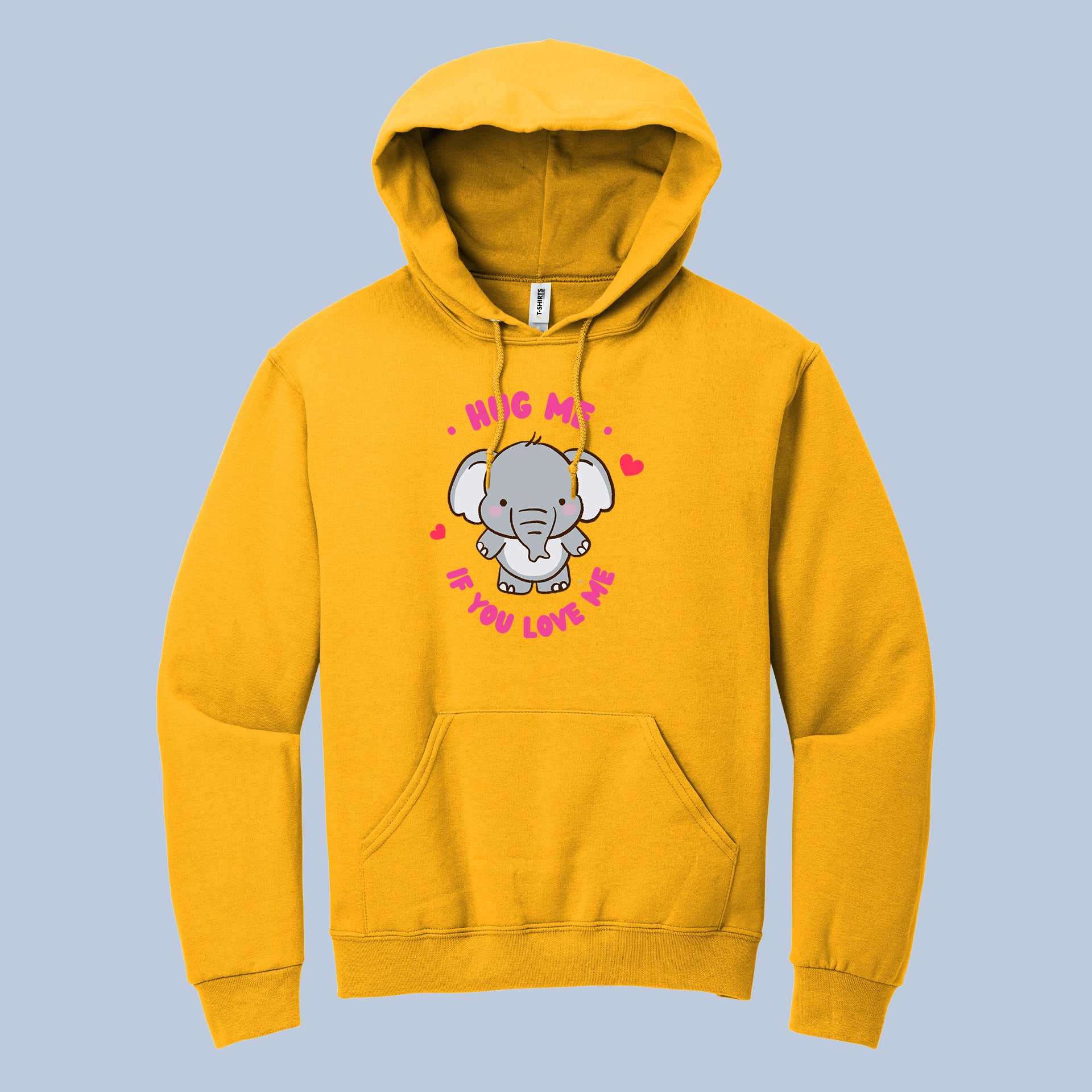 Hug Me If You Love Me Cute Elephant Hoodie 5