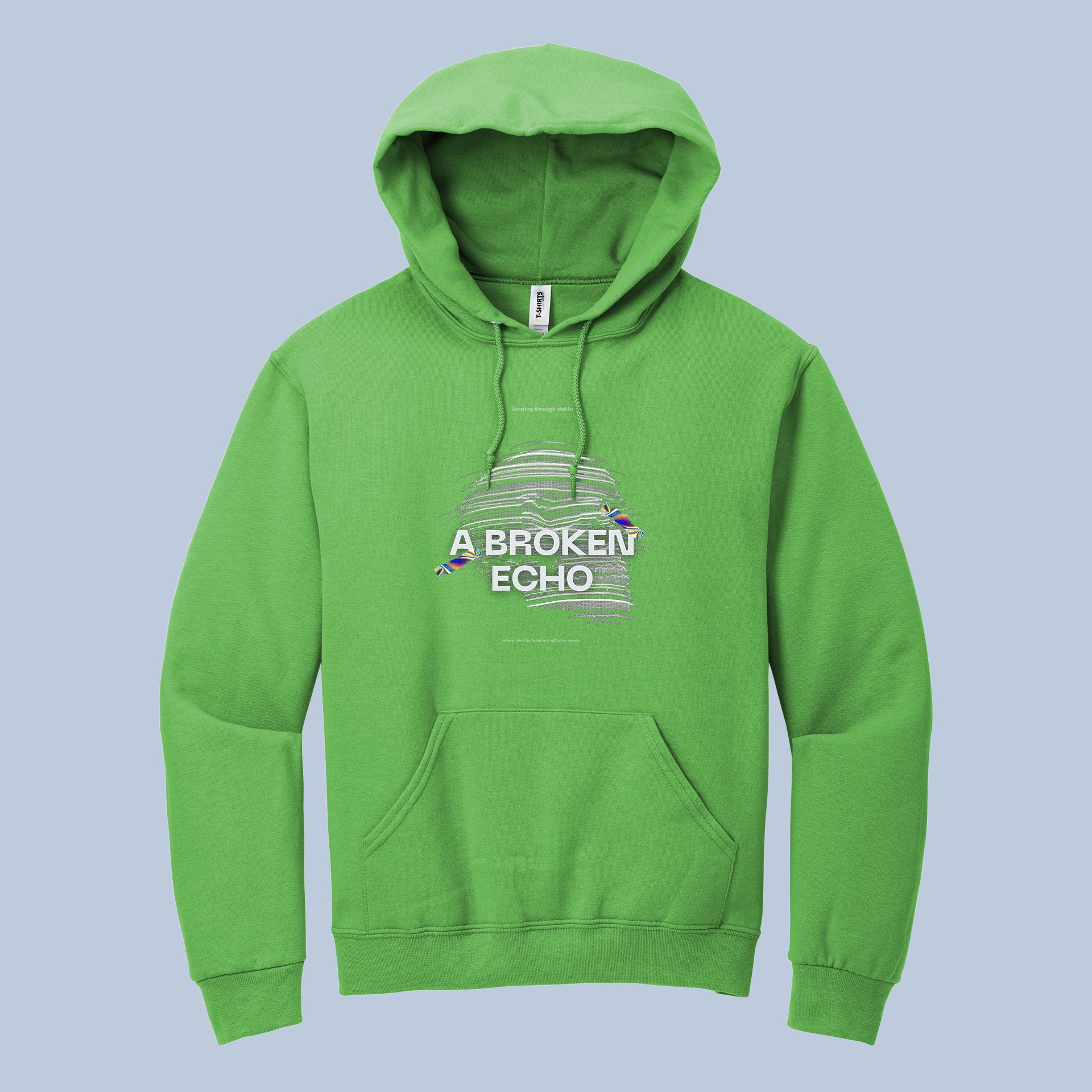 A Broken Echo Glitch Art Hoodie 5