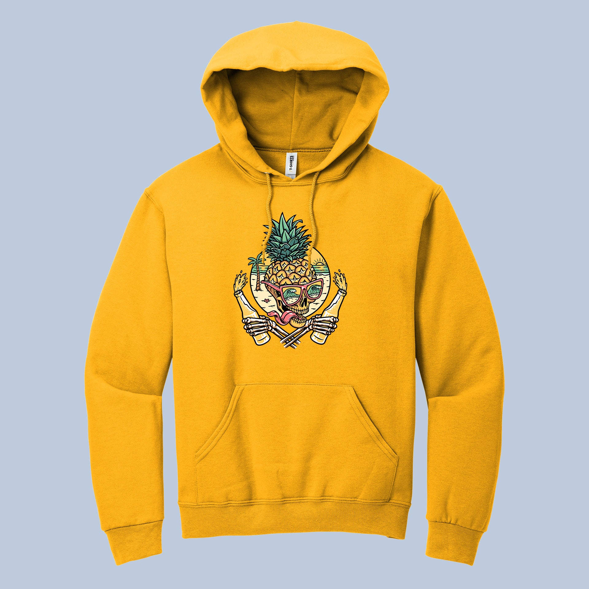 Tropical Pirate Skull" Unisex Hoodie | Pineapple & Crossbones Graphic Sweatshirt 5