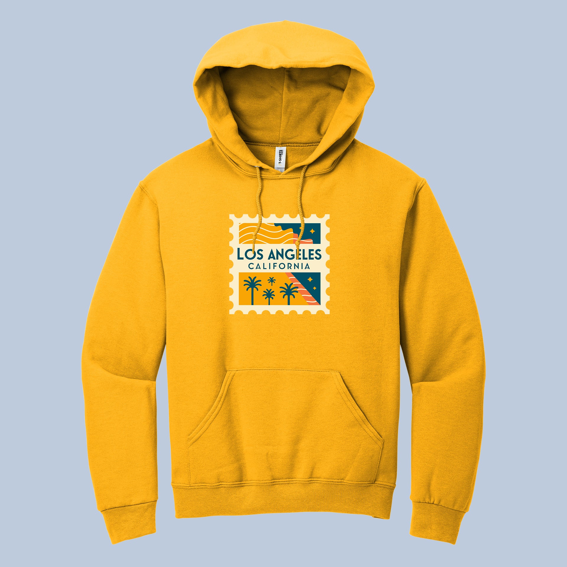 Los Angeles California Hoodie – Retro Travel Stamp Graphic 5