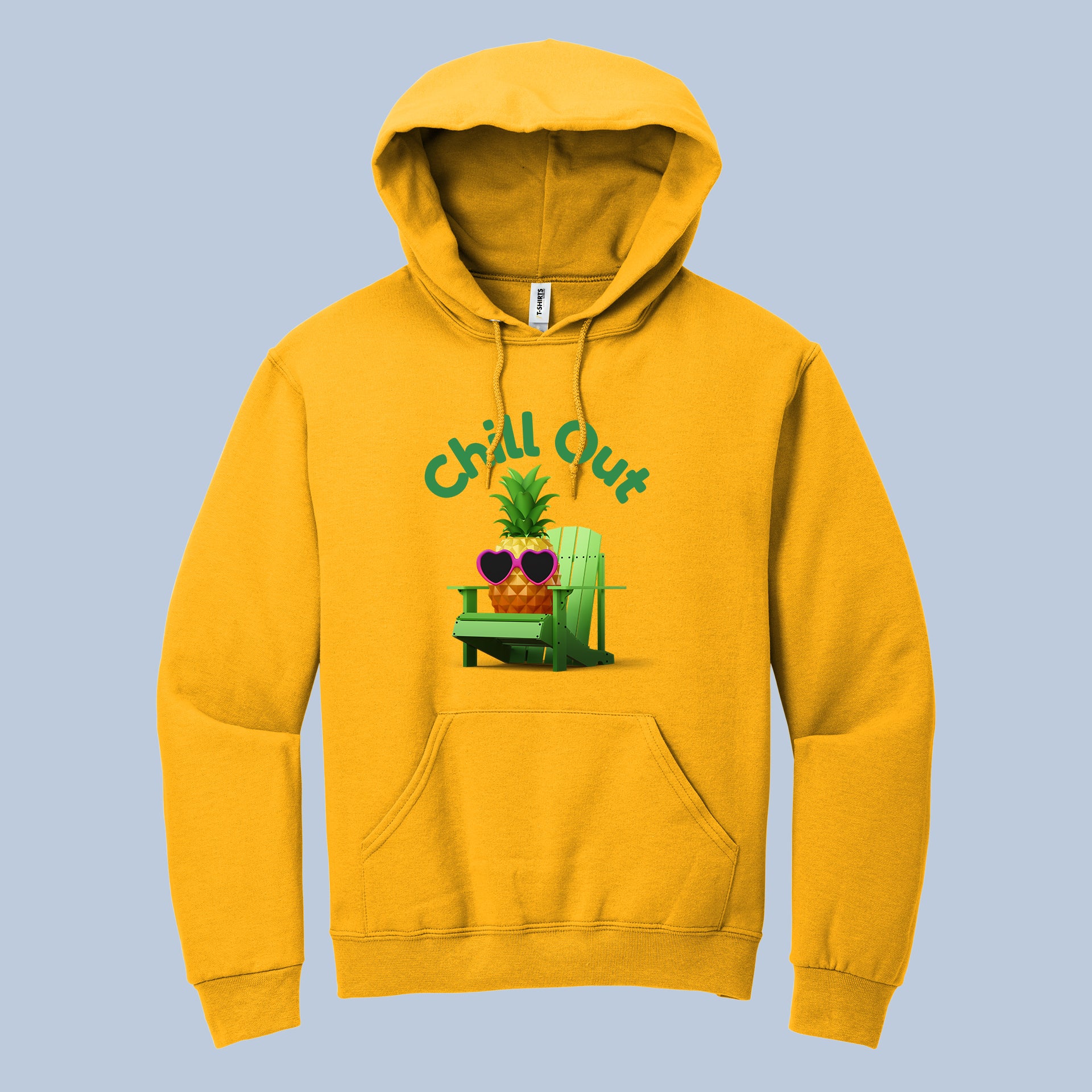 Chill Out Pineapple Hoodie – Fun Tropical Vacation Pullover 5