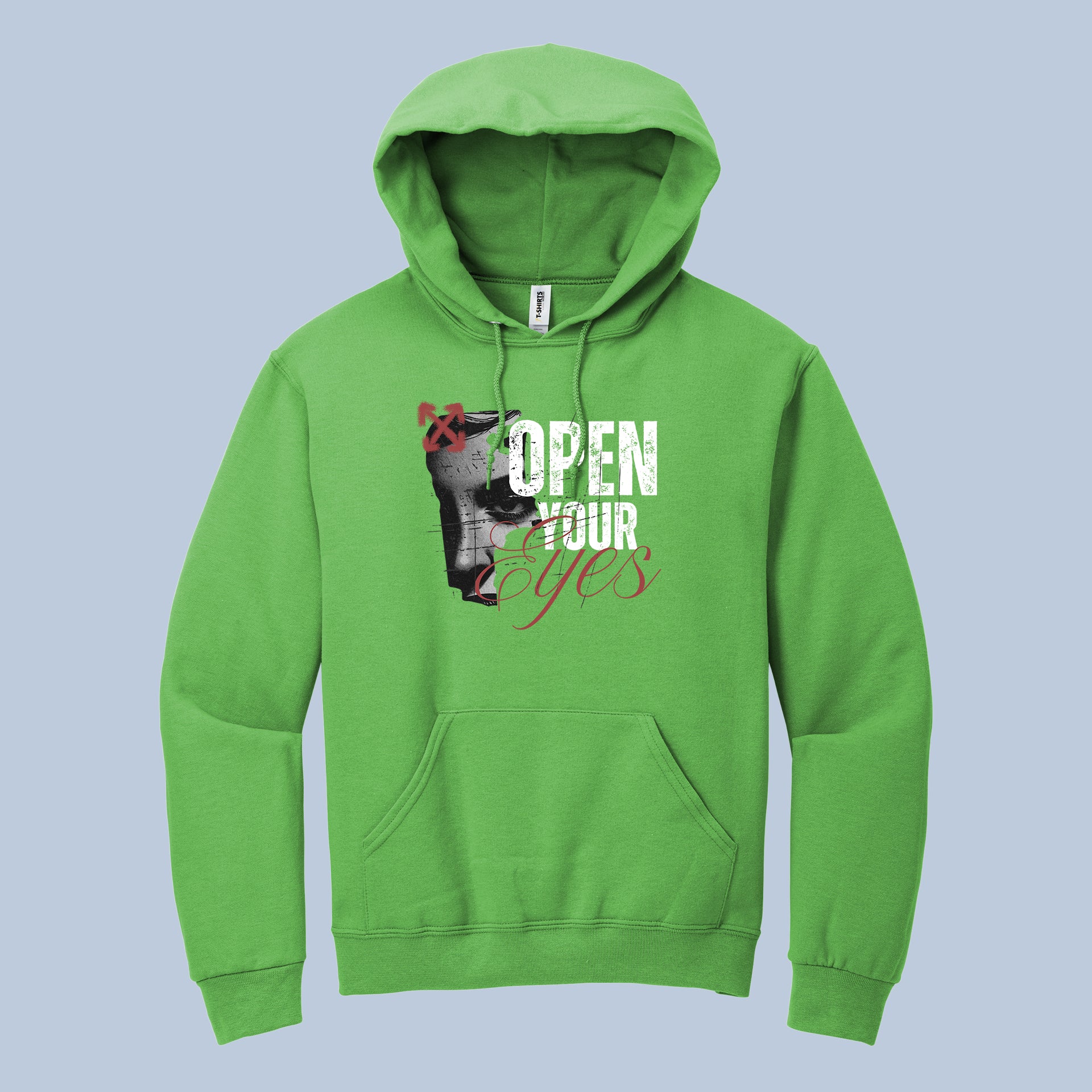 Open Your Eyes Graphic Statement Hoodie 5