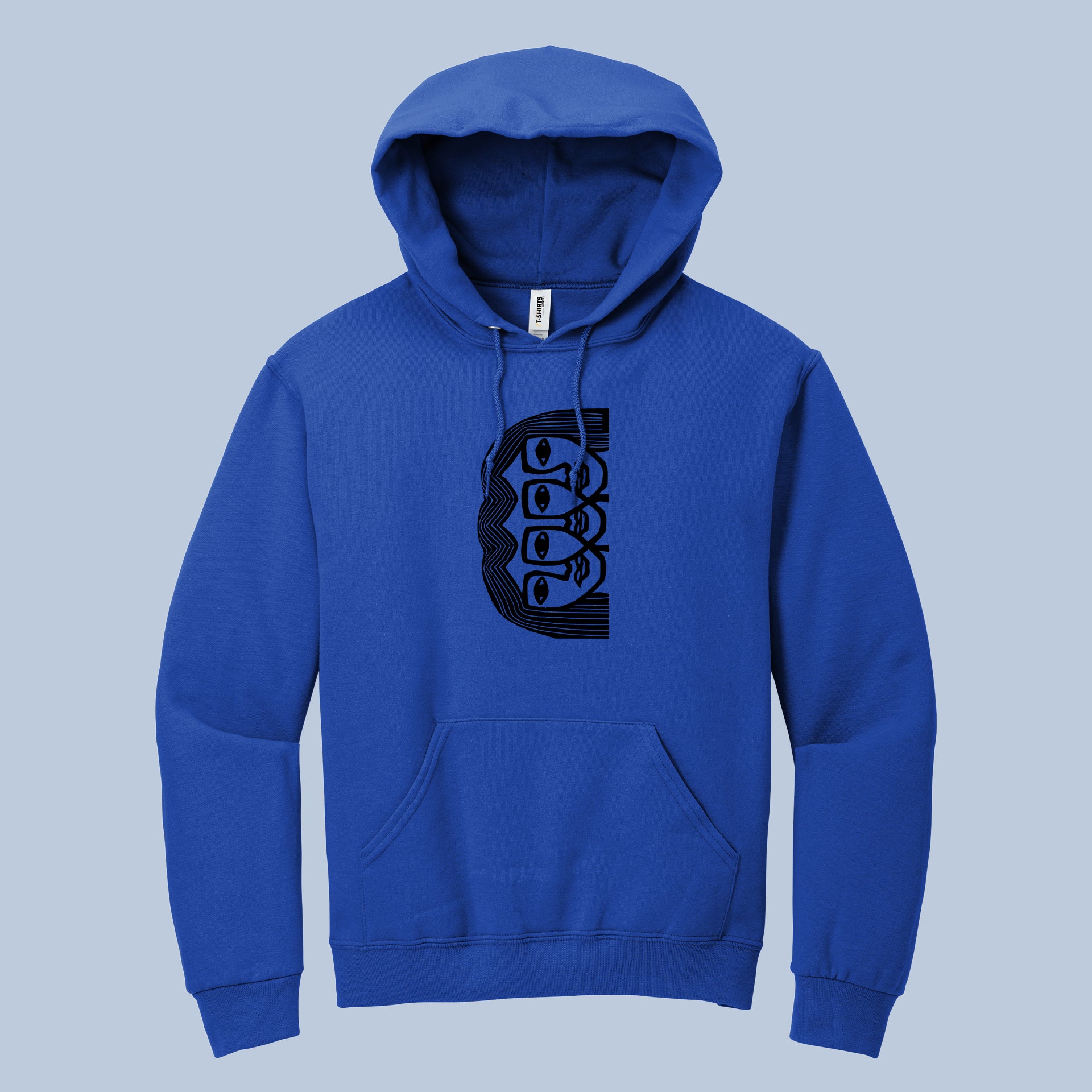 Abstract Face Line Art Hoodie – Modern Minimalist Sweatshirt 6