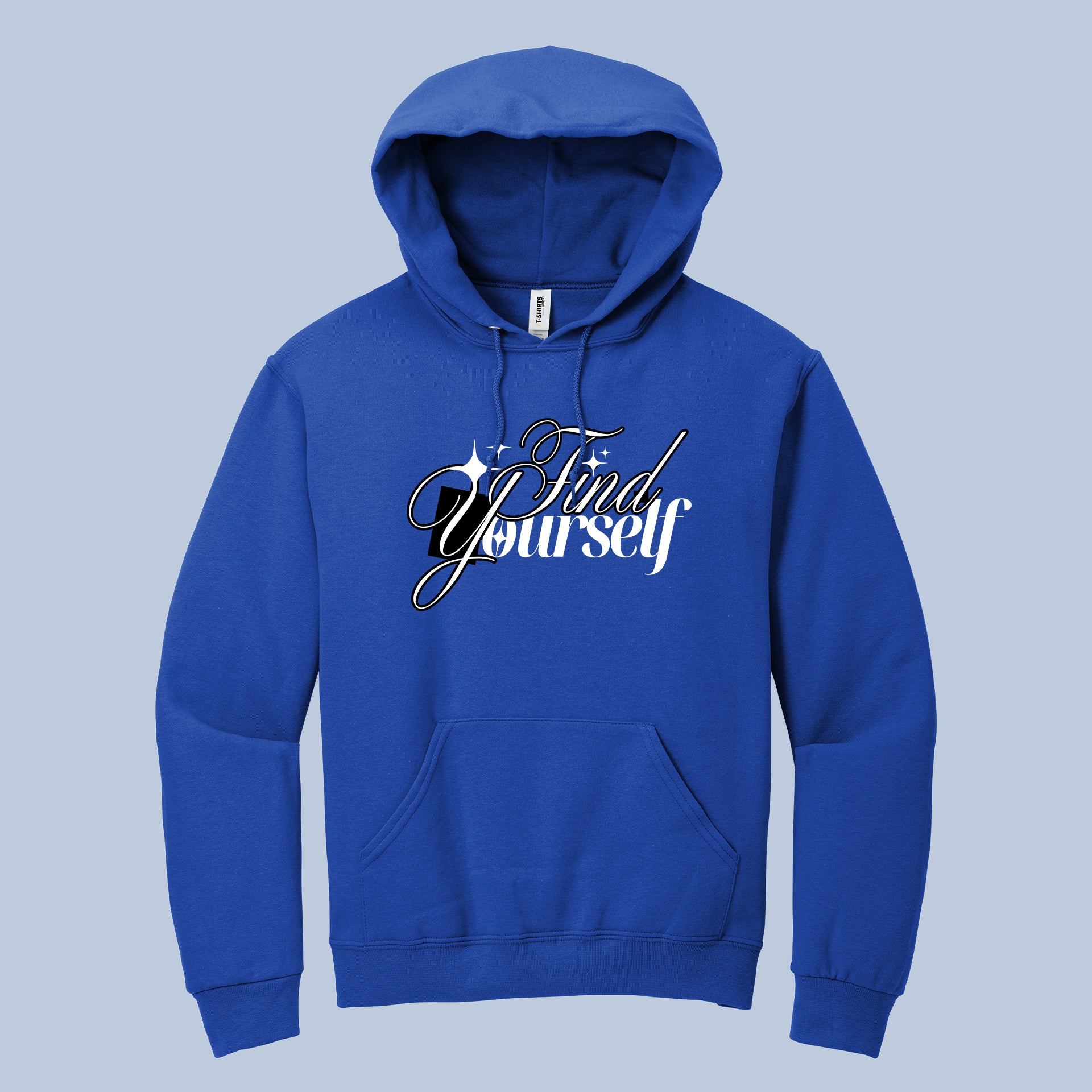 Find Yourself Inspirational Script Hoodie 6
