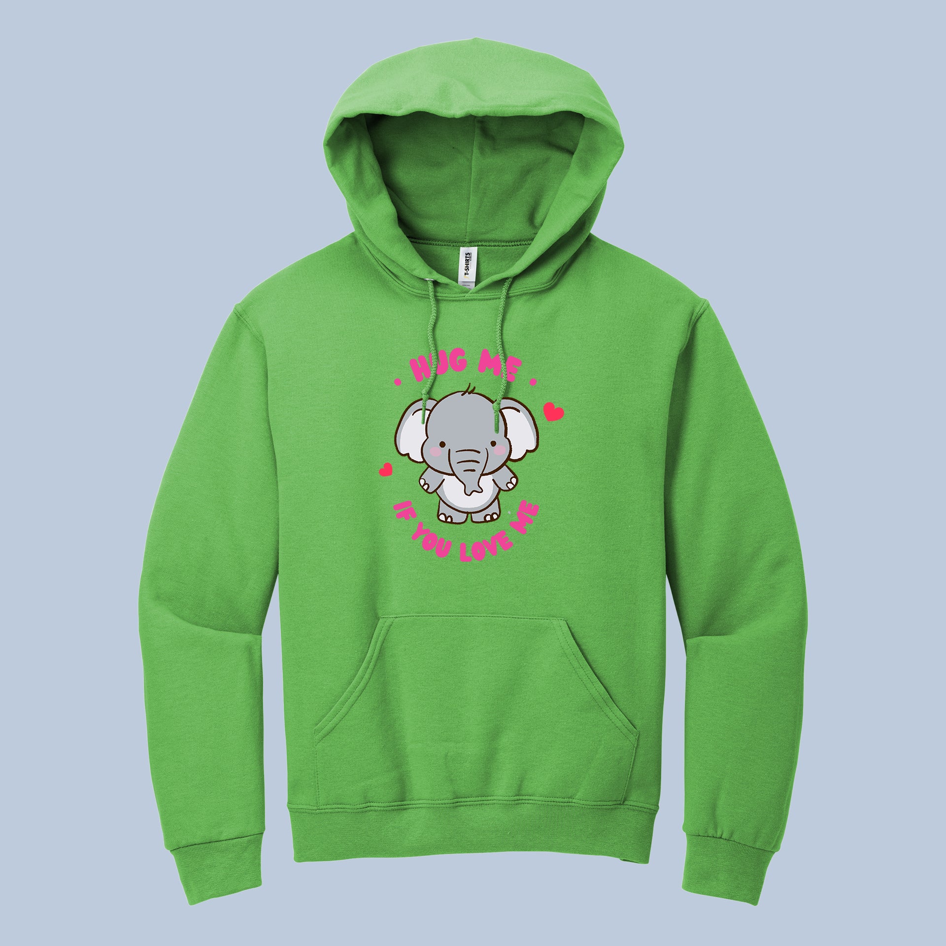 Hug Me If You Love Me Cute Elephant Hoodie 6