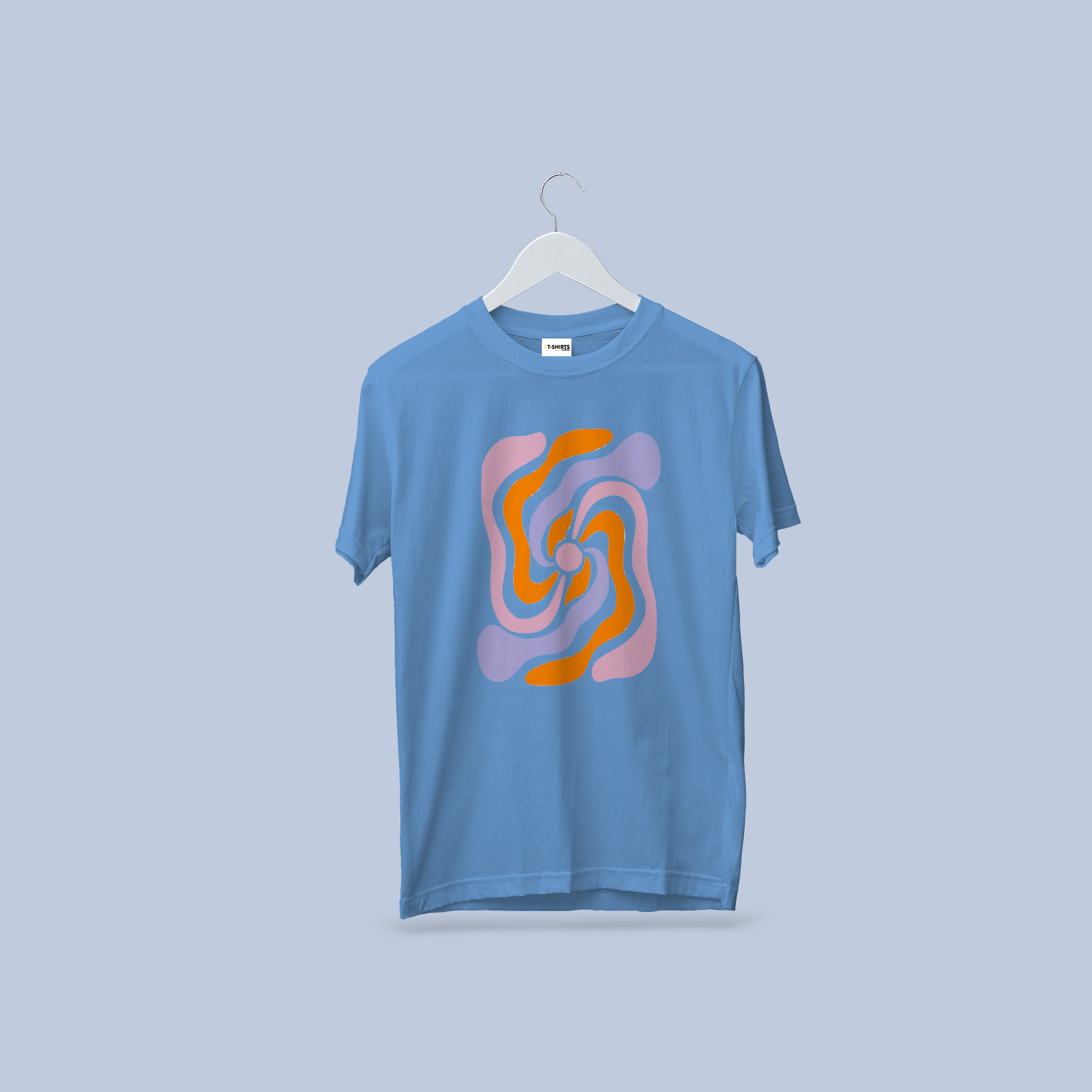 Abstract Swirl Art T-Shirt - Psychedelic & Colorful Cotton Tee 4