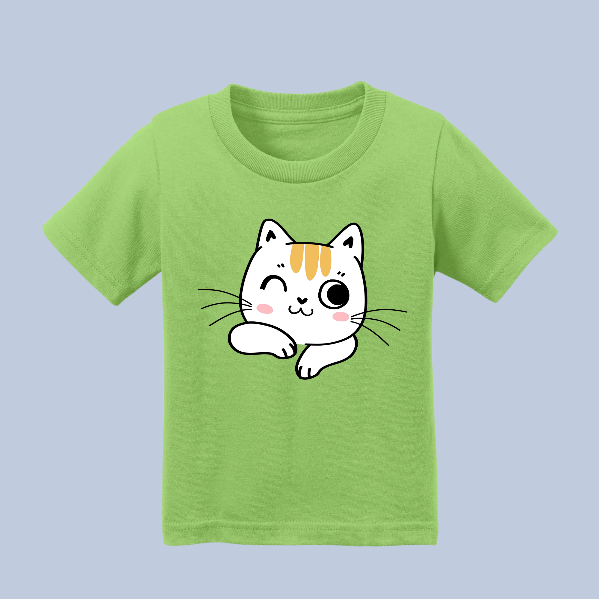 Winking Cute Cat Baby & Toddler T-Shirt 5