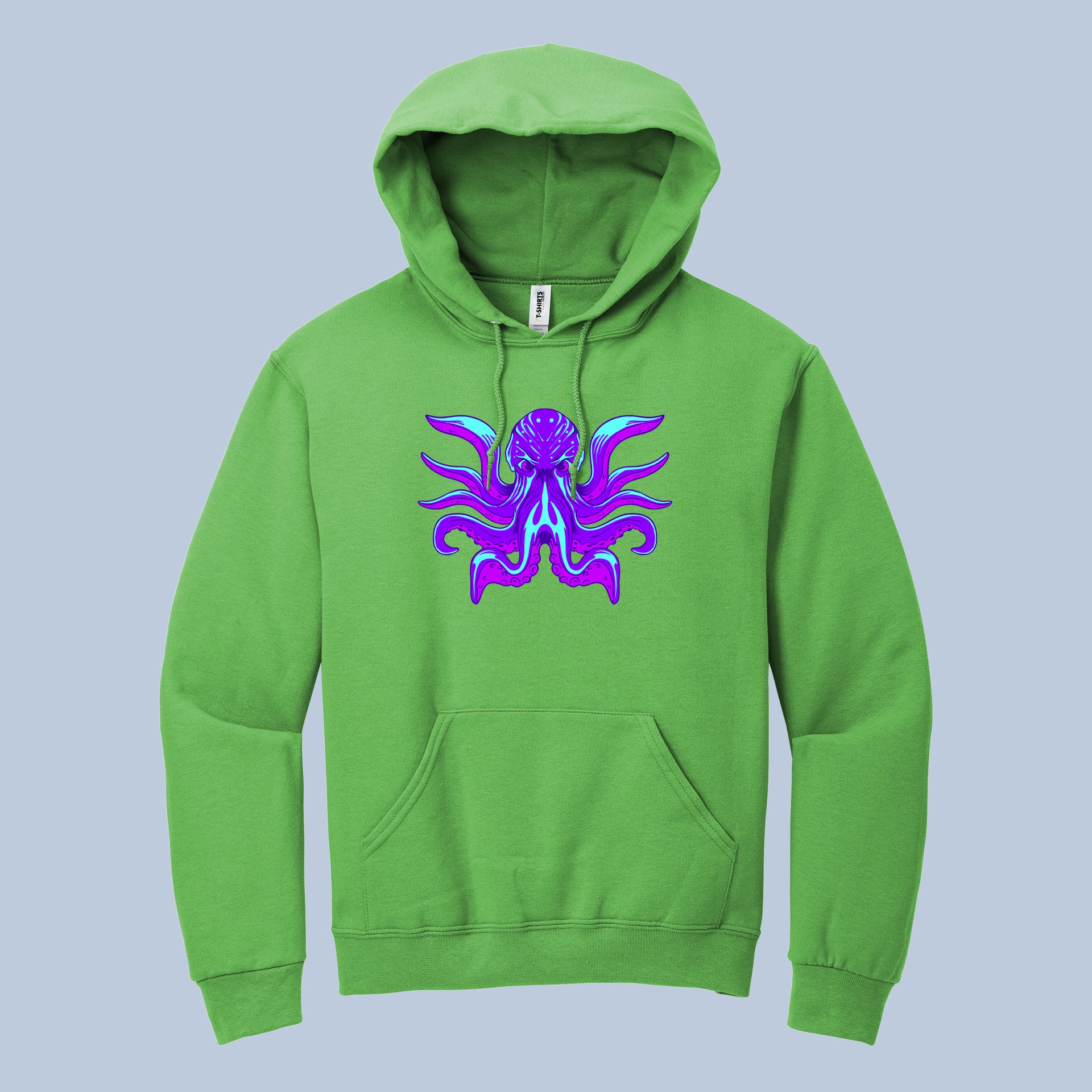 Neon Octopus Hoodie – Cool Sea Creature Graphic Pullover 6