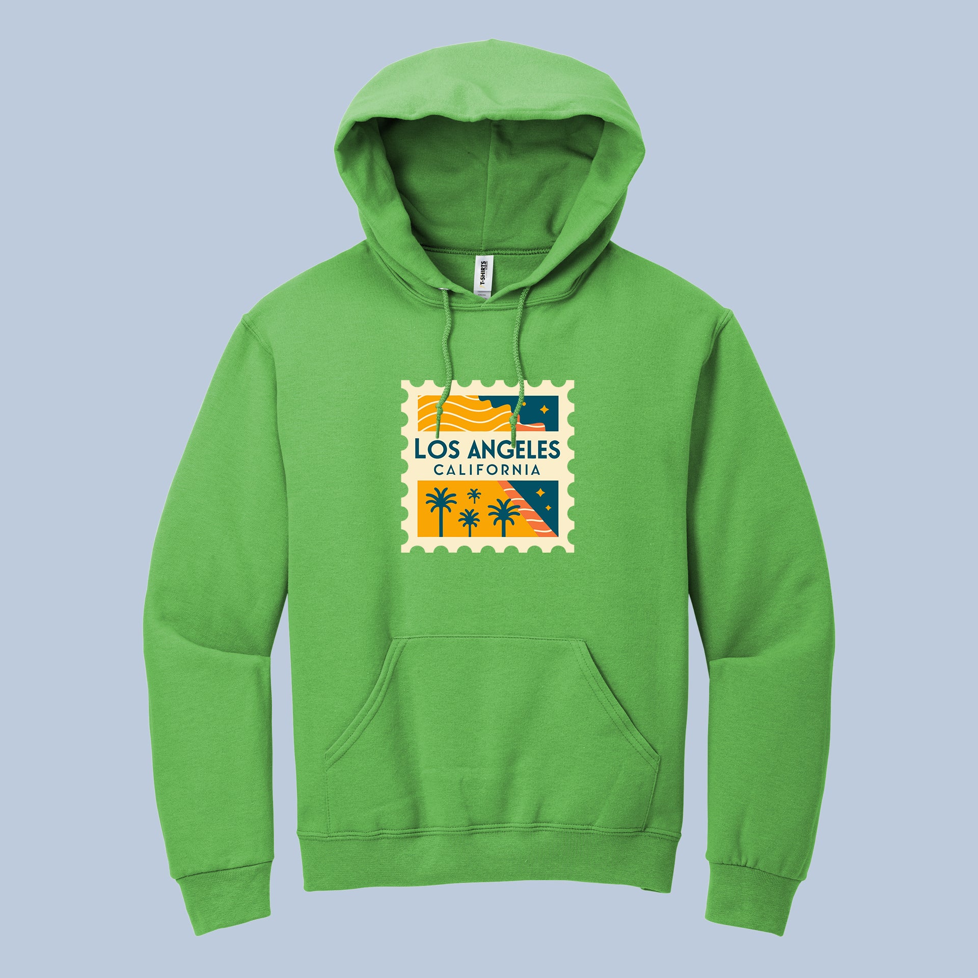 Los Angeles California Hoodie – Retro Travel Stamp Graphic 6