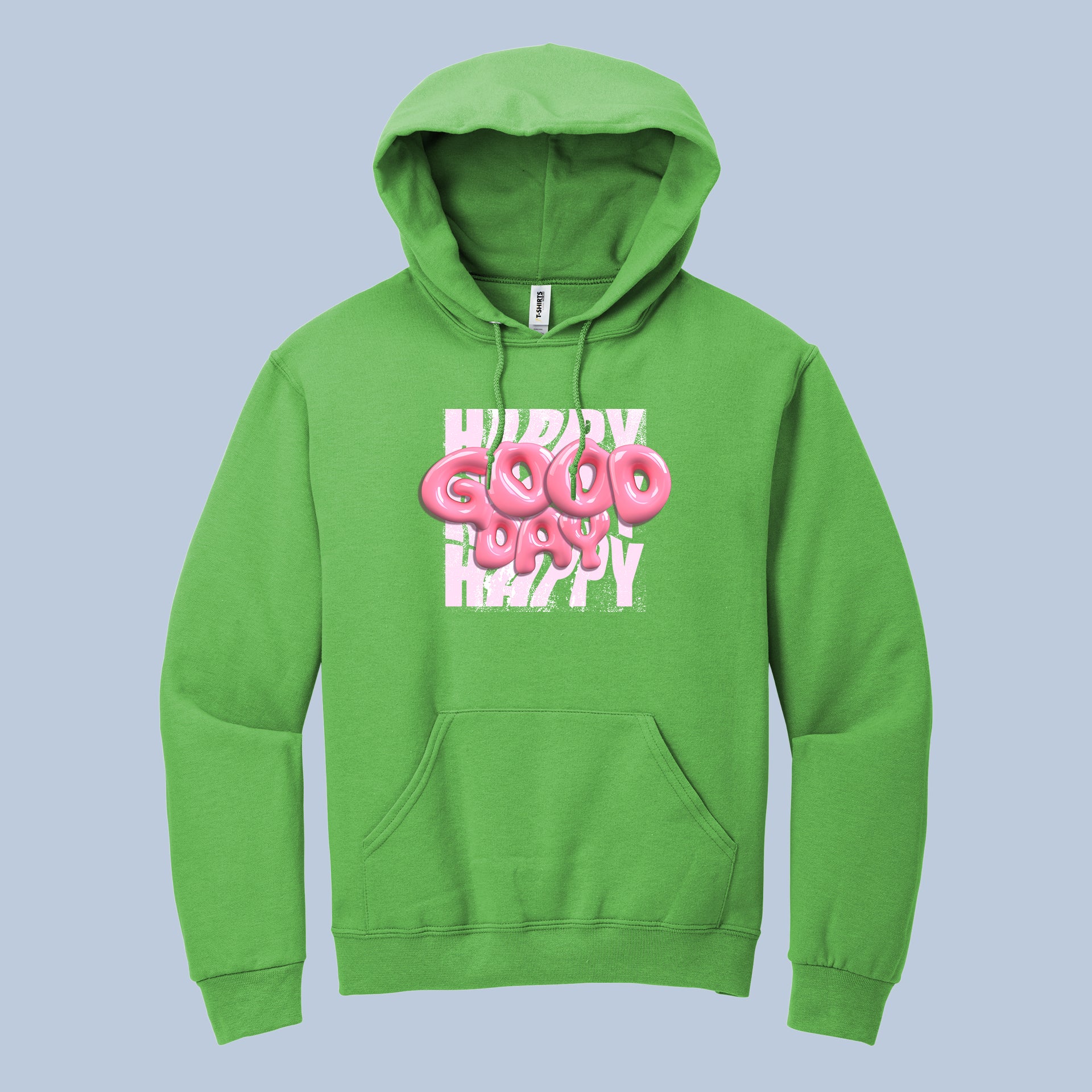 Happy Good Happy" 3D Bubble Font Streetwear Hoodie 6