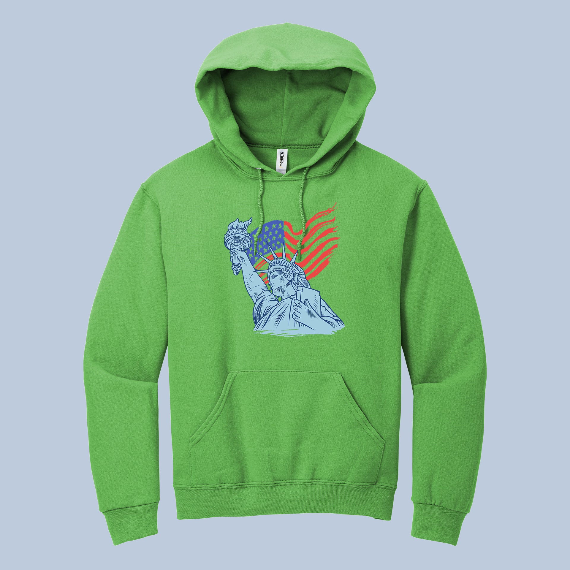 Statue of Liberty American Flag Hoodie – USA Patriotic Pullover 6