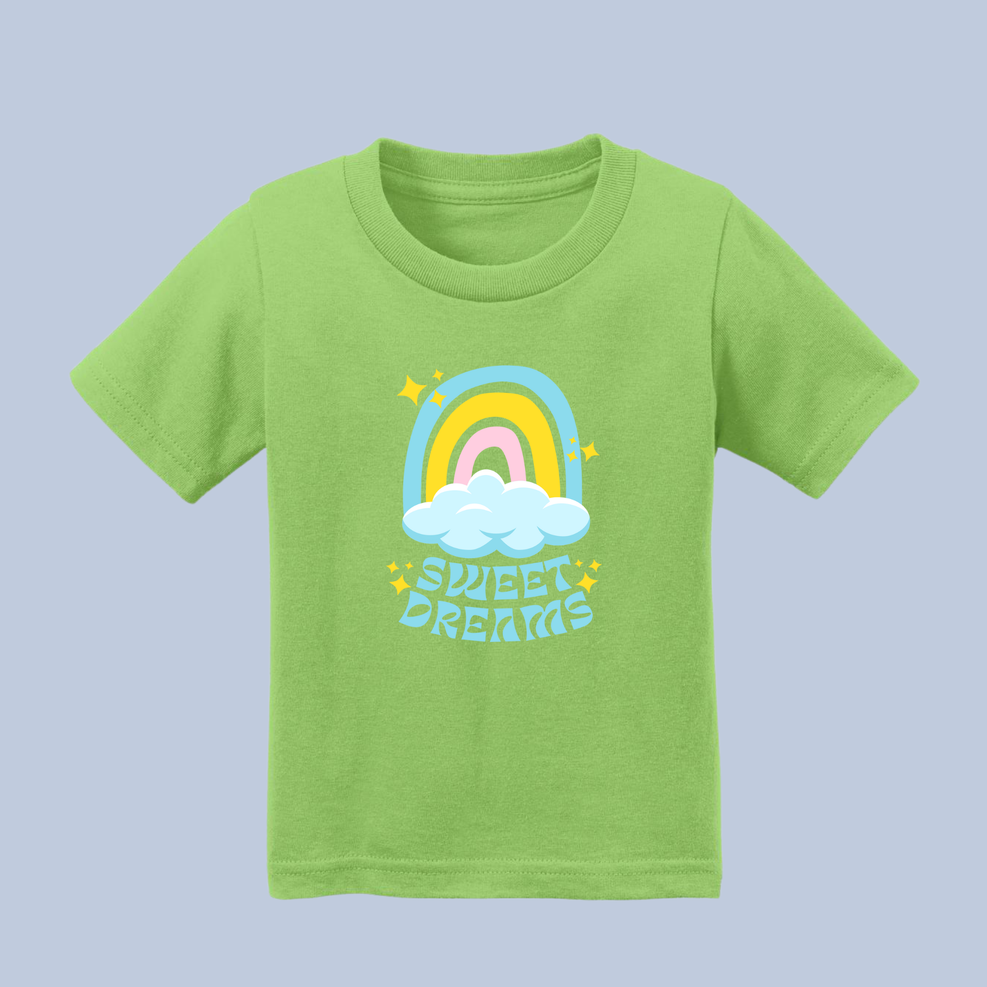 Sweet Dreams Rainbow & Clouds Baby & Toddler T-Shirt 5