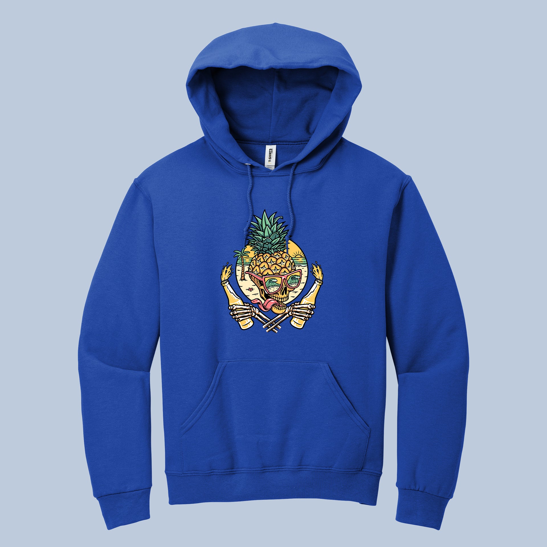 Tropical Pirate Skull" Unisex Hoodie | Pineapple & Crossbones Graphic Sweatshirt 7