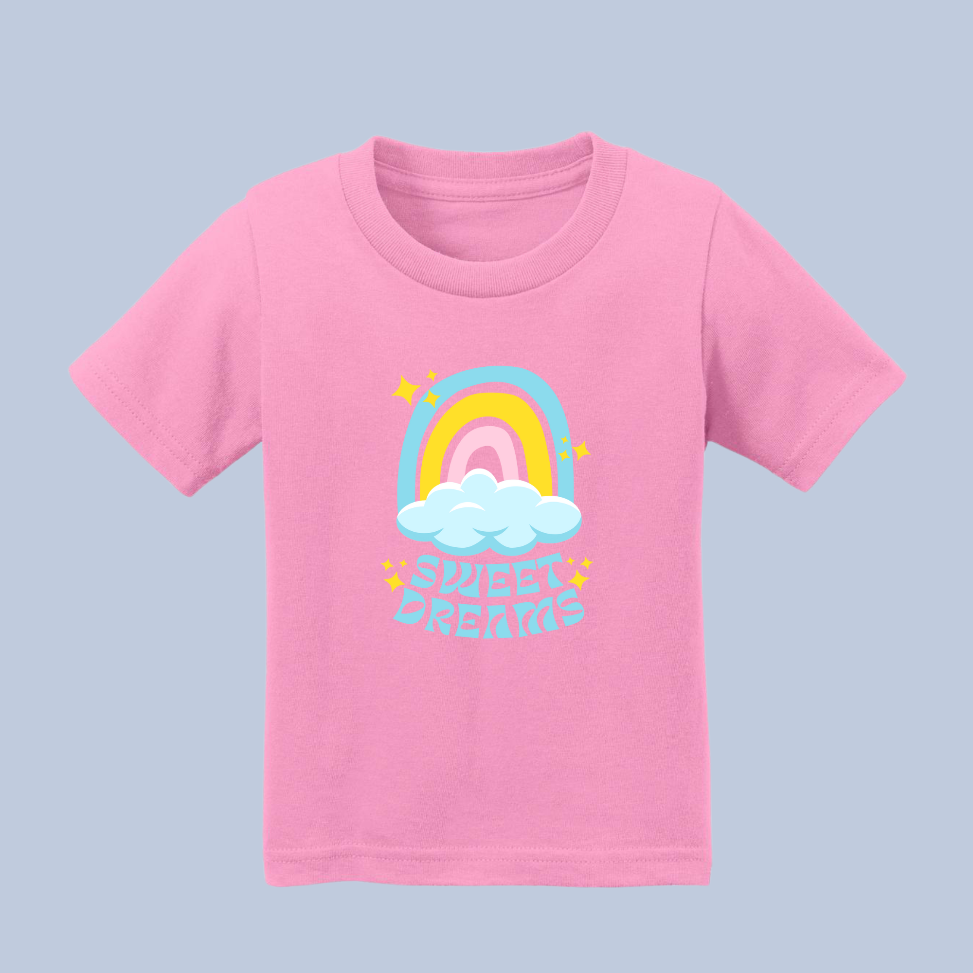 Sweet Dreams Rainbow & Clouds Baby & Toddler T-Shirt 3