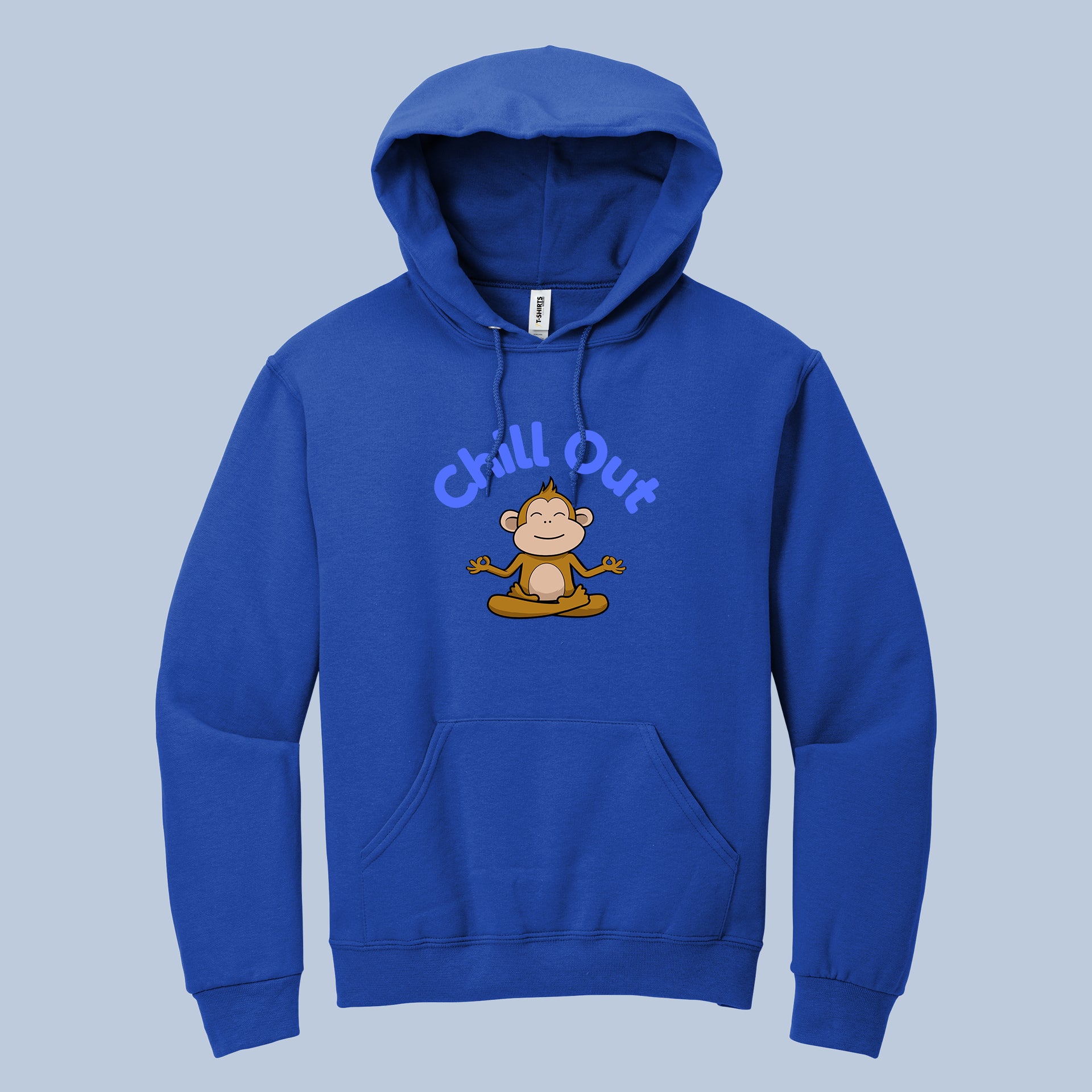 Chill Out Meditating Monkey Hoodie 7
