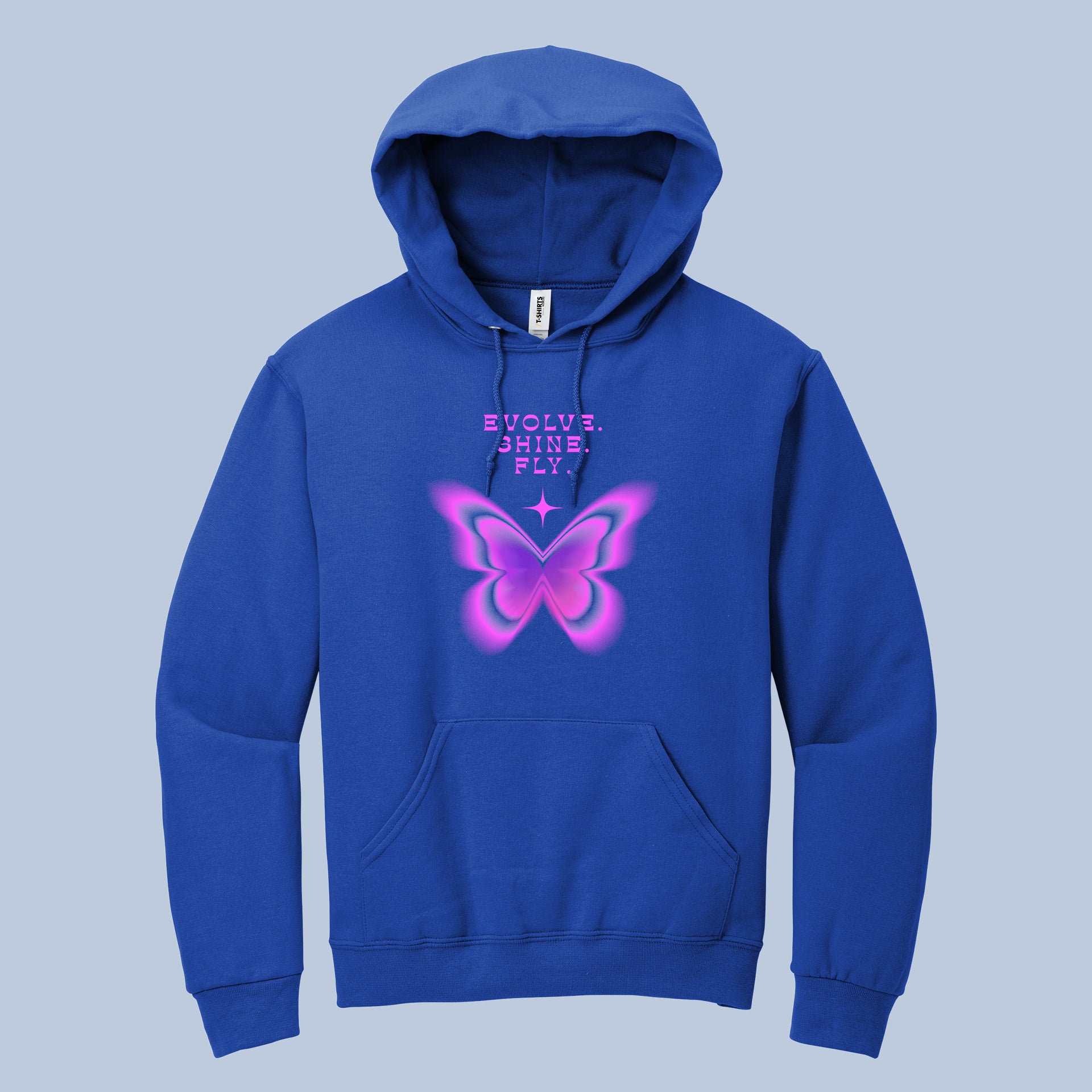 Evolve. Shine. Fly. Butterfly Graphic Hoodie 7