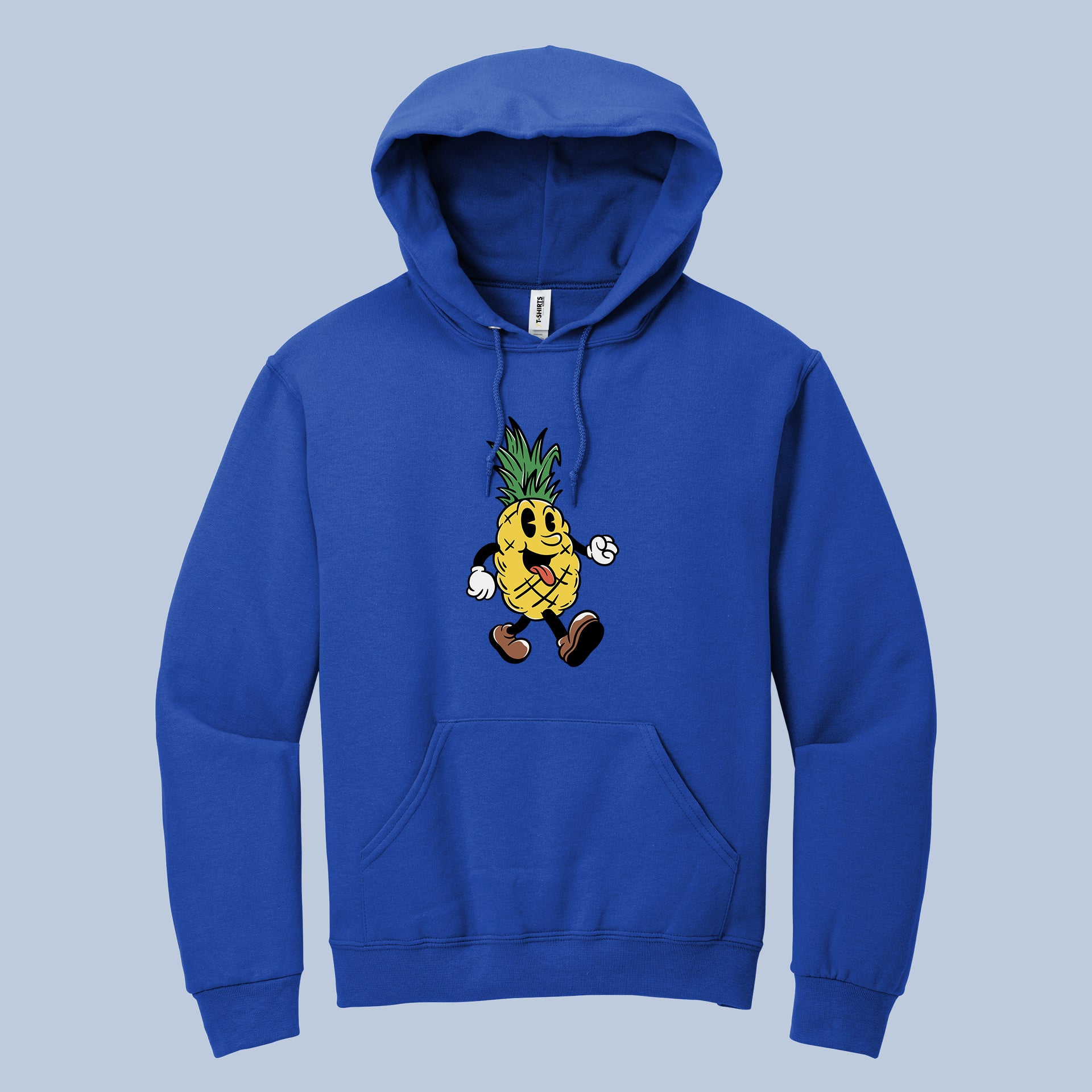 Happy Pineapple Walk" Unisex Hoodie | Cartoon Fruit Graphic Sweatshirt 7