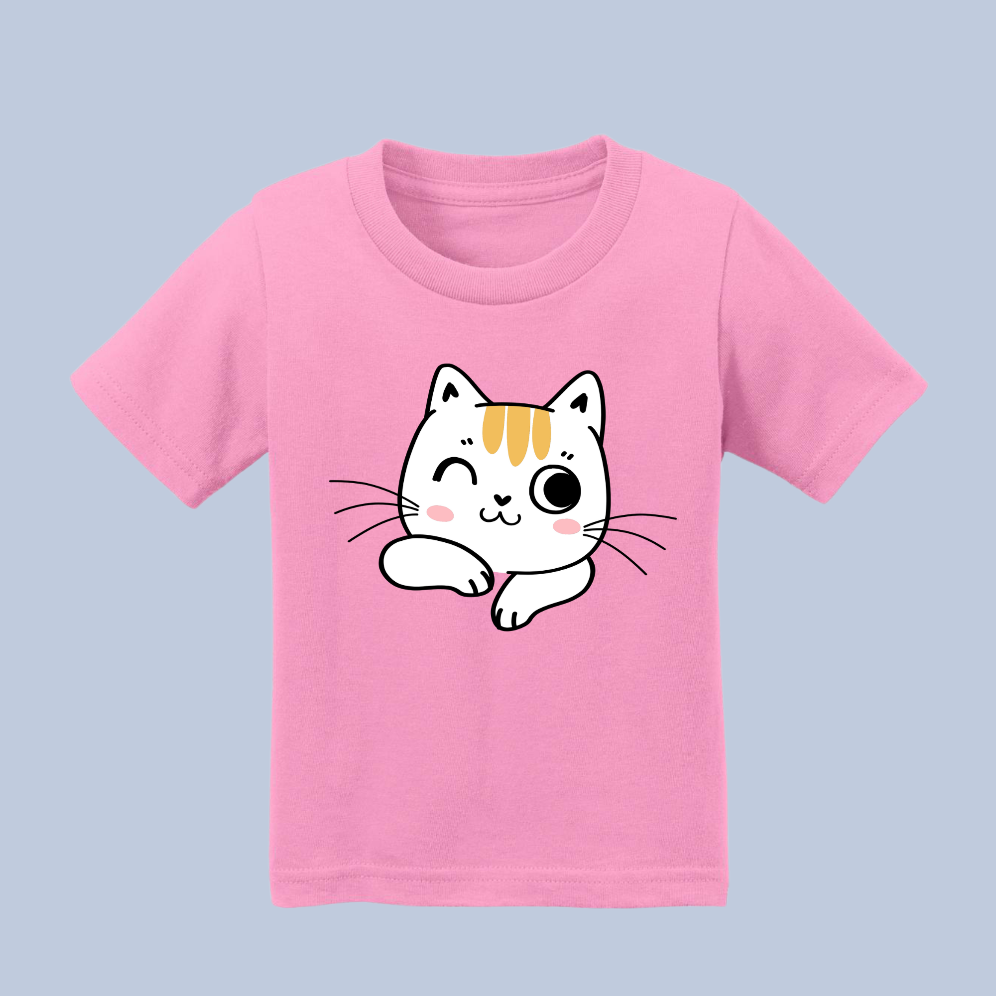 Winking Cute Cat Baby & Toddler T-Shirt 3
