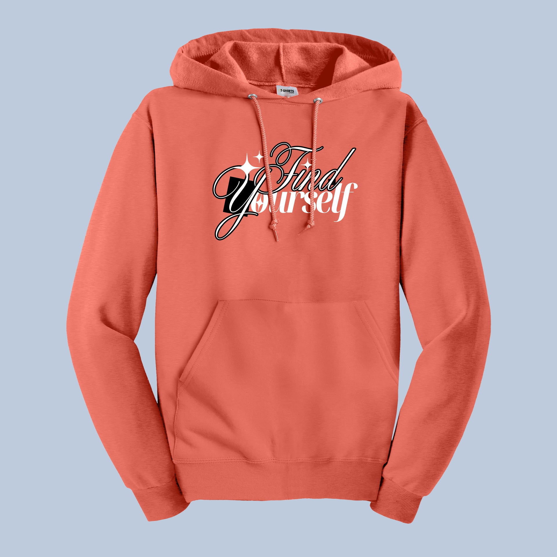 Find Yourself Inspirational Script Hoodie 7
