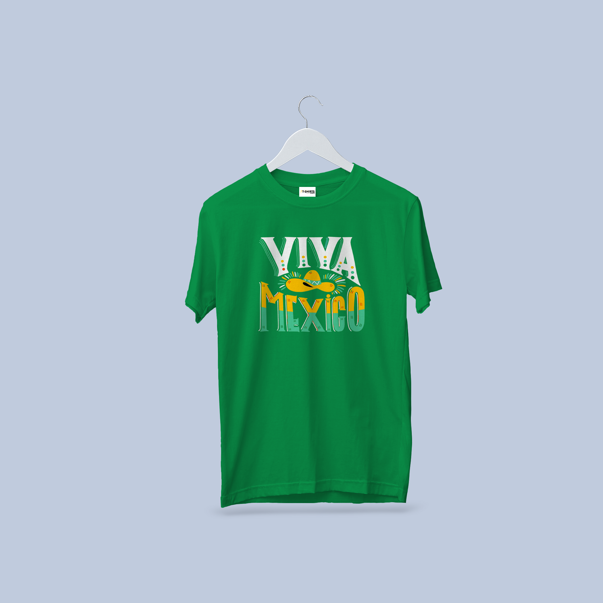 Viva Mexico Sombrero & Confetti Graphic T-Shirt 5